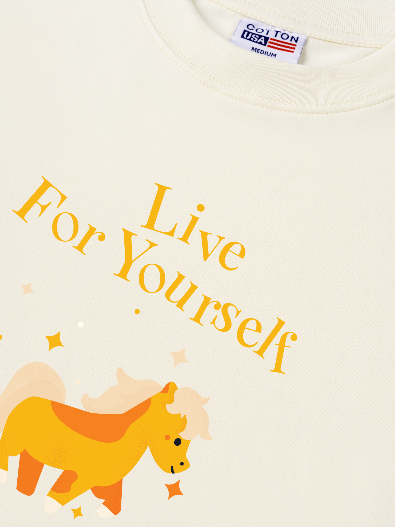 Áo Thun Relaxed Fit Live For Yourself