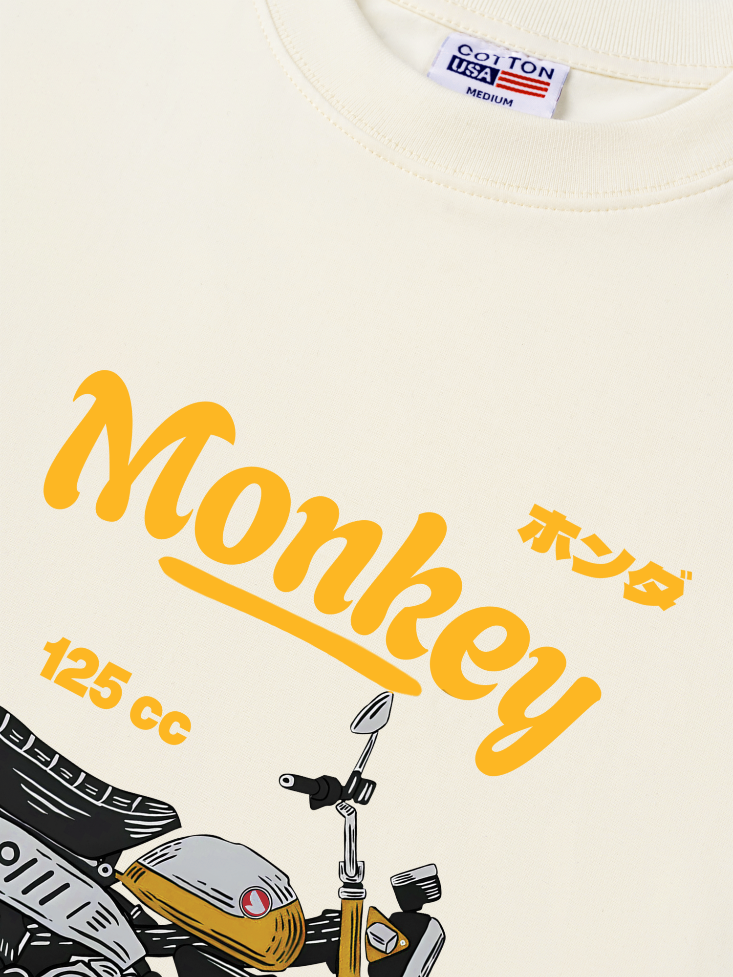 Áo Thun Relaxed Fit Motorbike Monkey 125cc