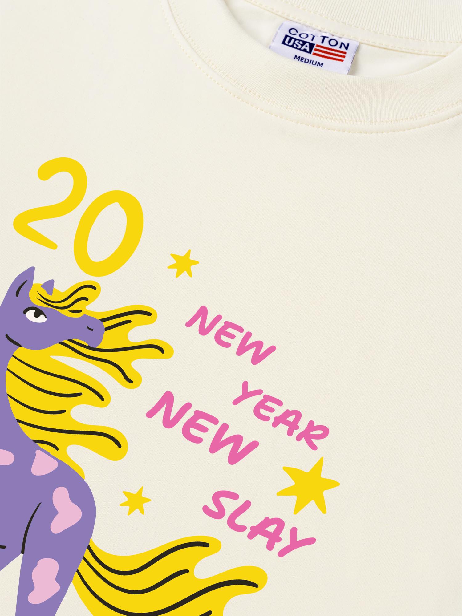 Áo Thun Relaxed Fit New Year New Slay