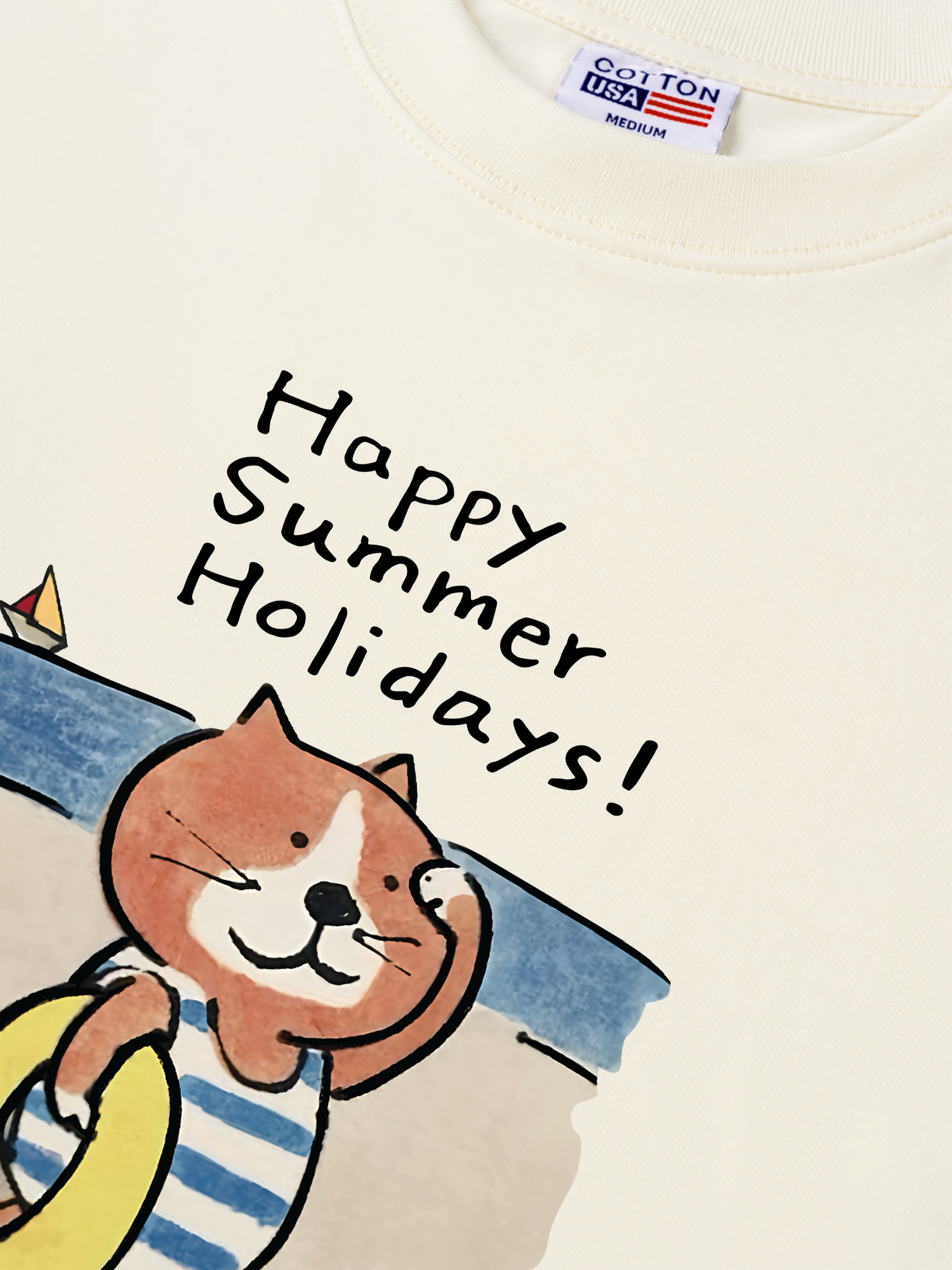 Áo Thun Relaxed Fit Happy Summer Holidays