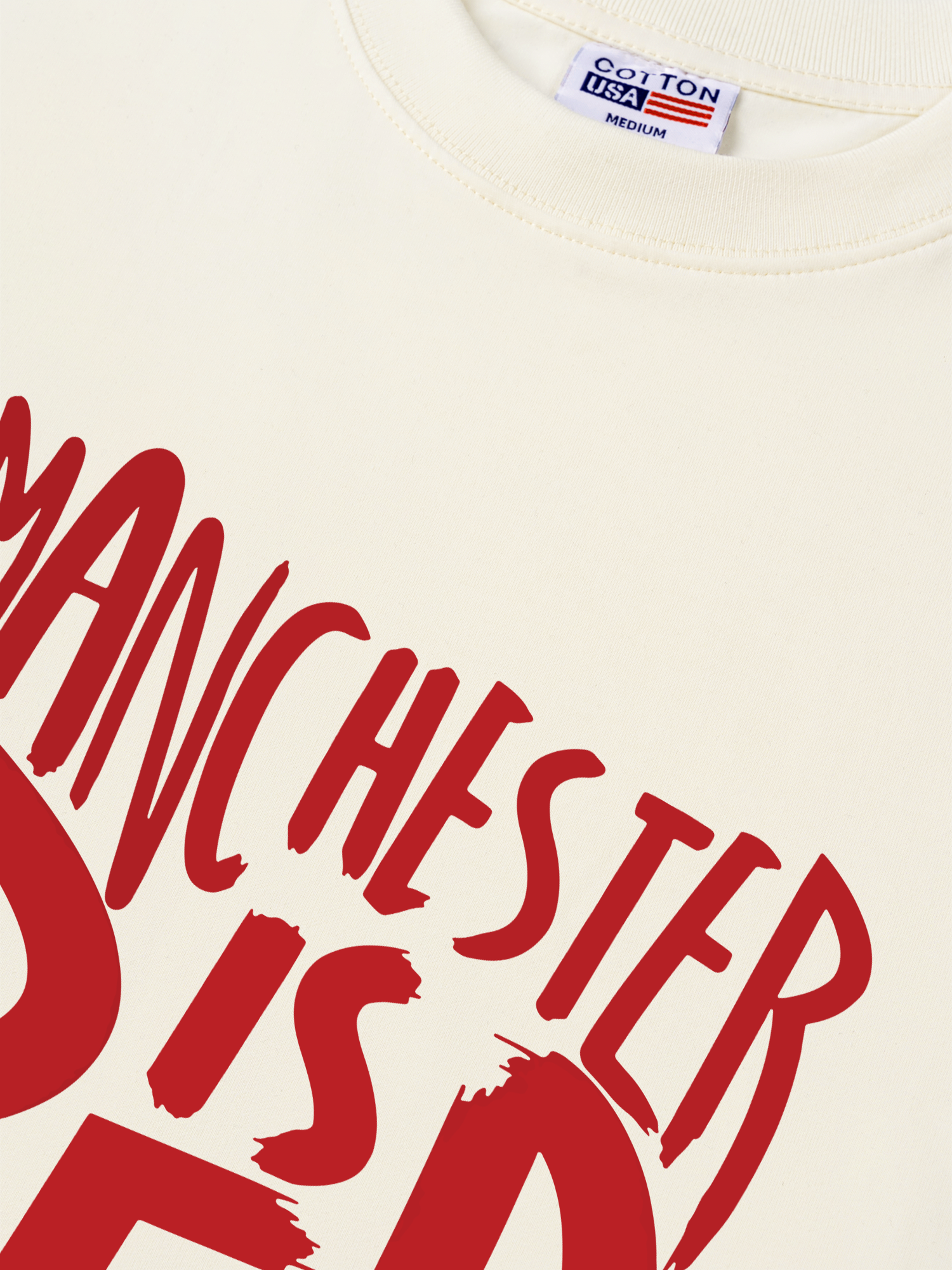 Áo Thun Relaxed Fit Soccer Manchester is Red