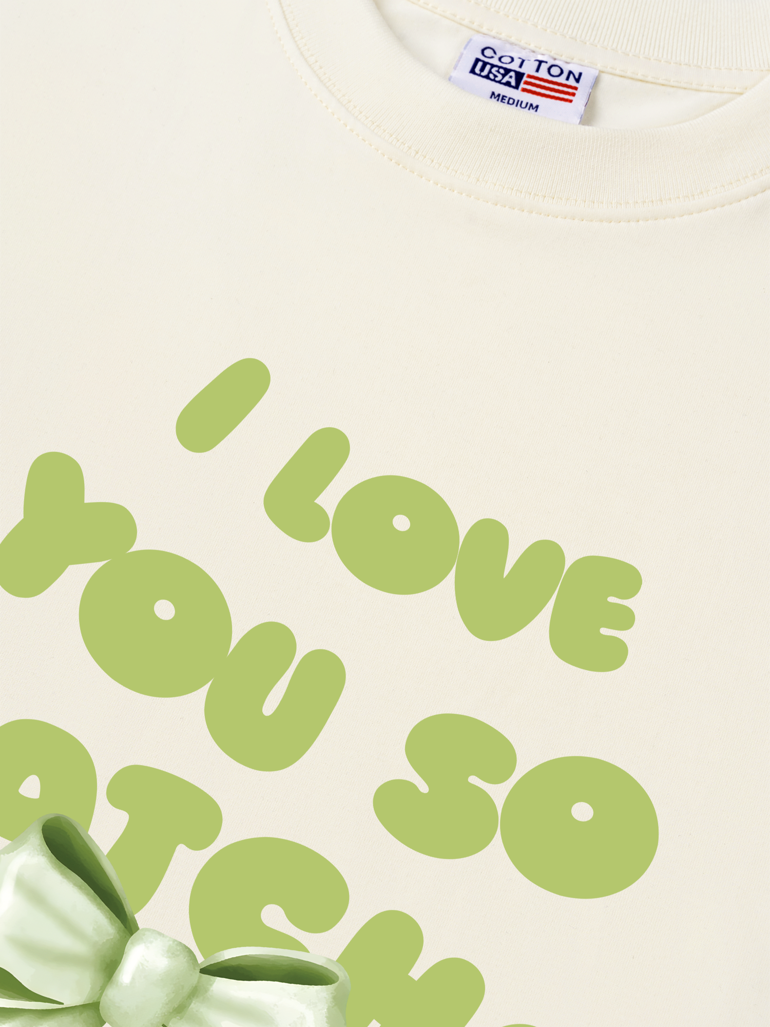 Áo Thun Relaxed Fit Daily Cup I Love You So Matcha