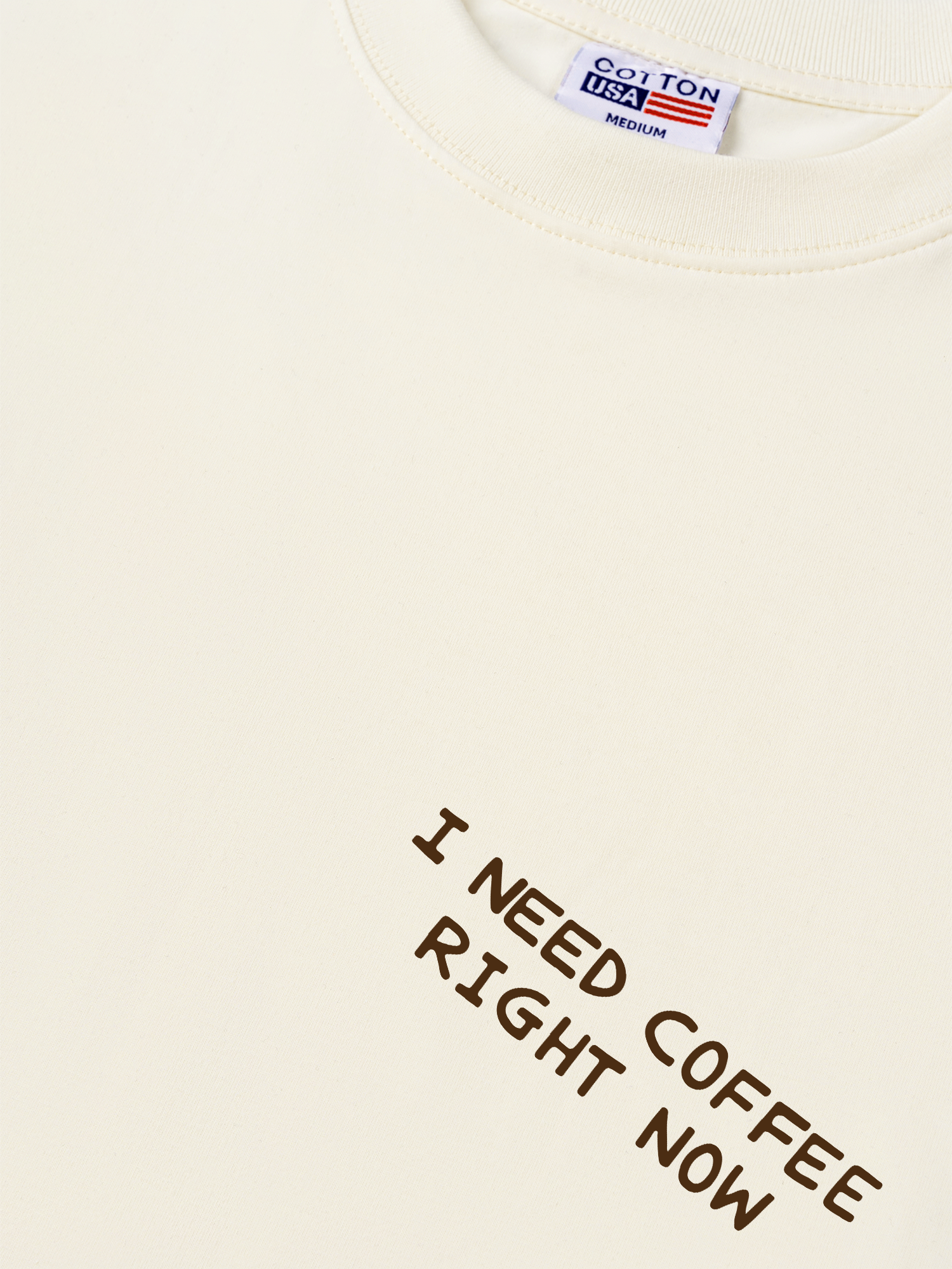 Áo Thun Relaxed Fit Daily Cup I Need Coffee Right Now