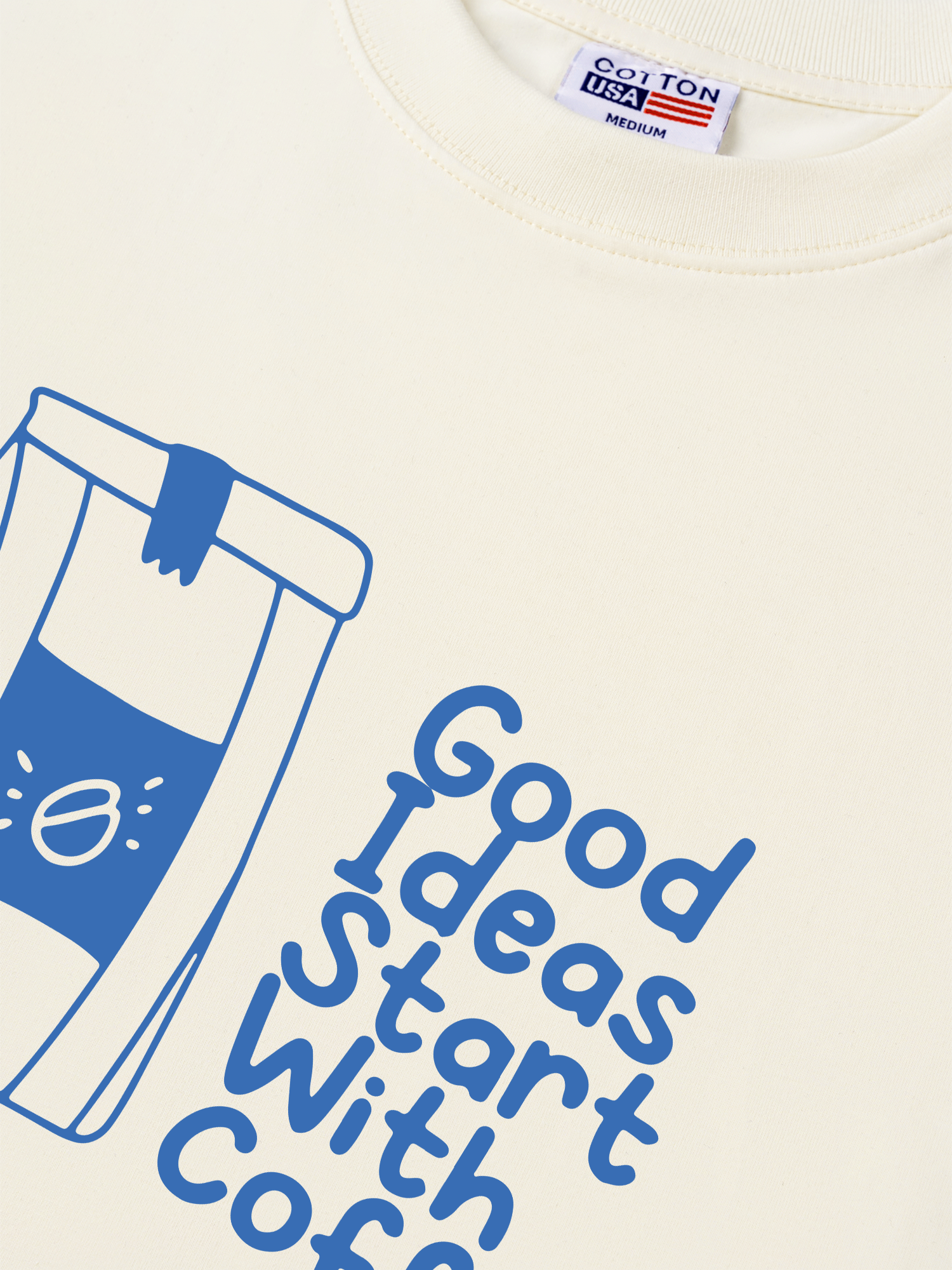 Áo Thun Relaxed Fit Daily Cup Good Ideas Starts With Coffee