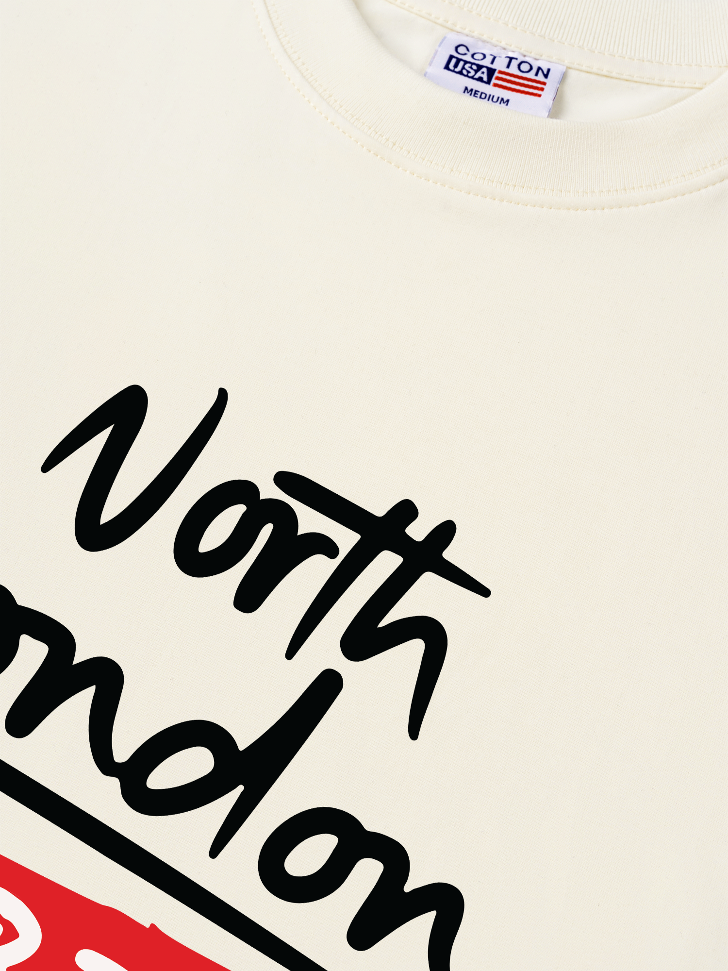 Áo Thun Relaxed Fit Soccer North London Is Red