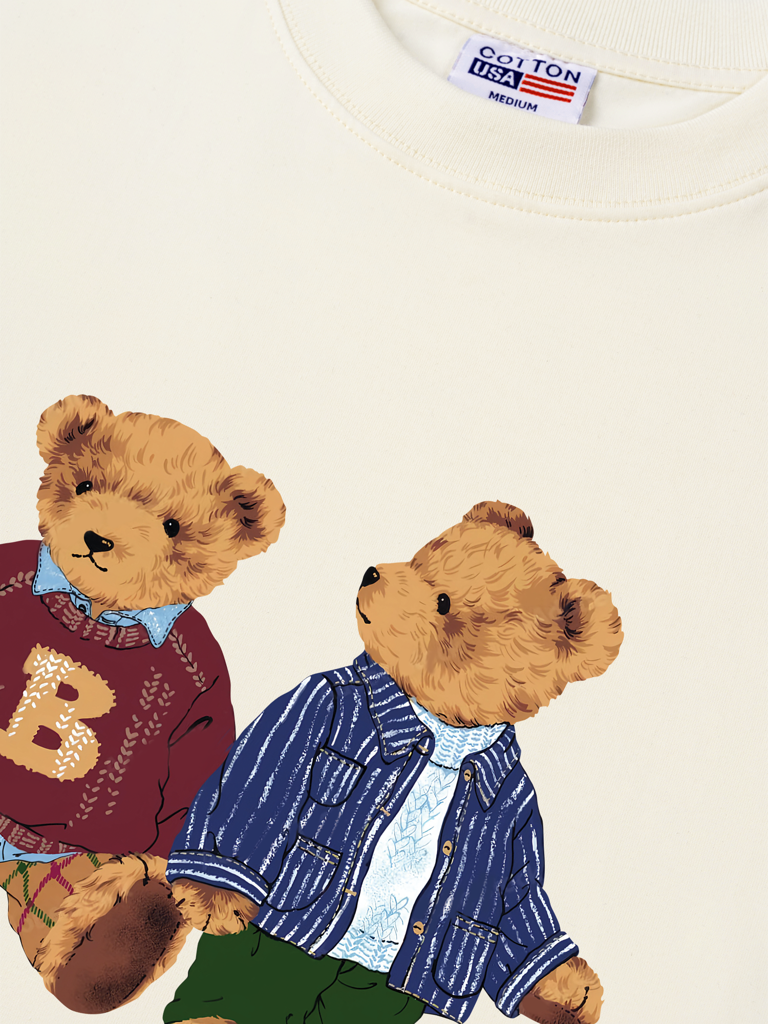 Áo Thun Relaxed Fit Brown Bear