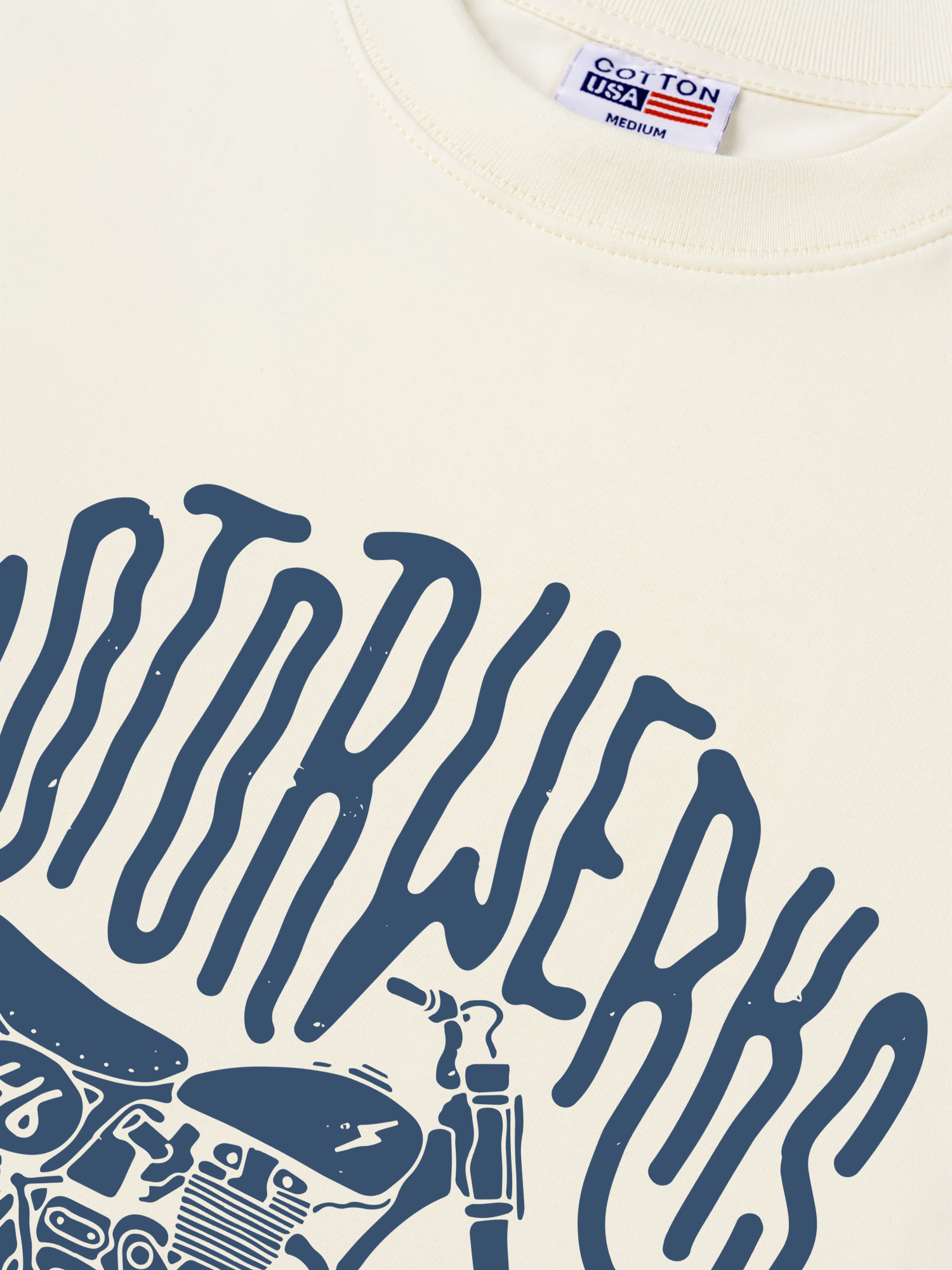 Áo Thun Relaxed Fit Motorbike Retro Ride