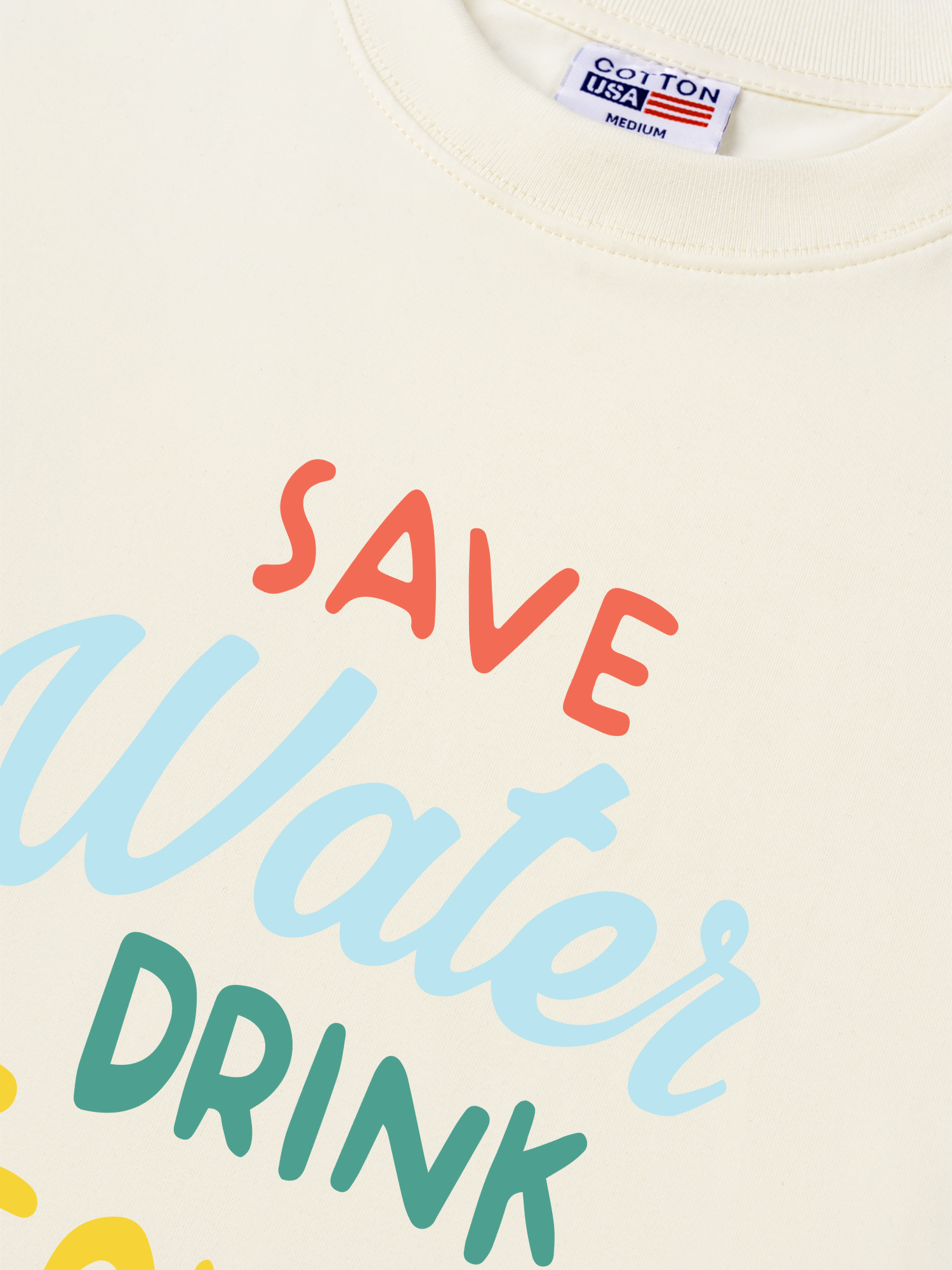 Áo Thun Relaxed Fit Save Water Drink Tequila