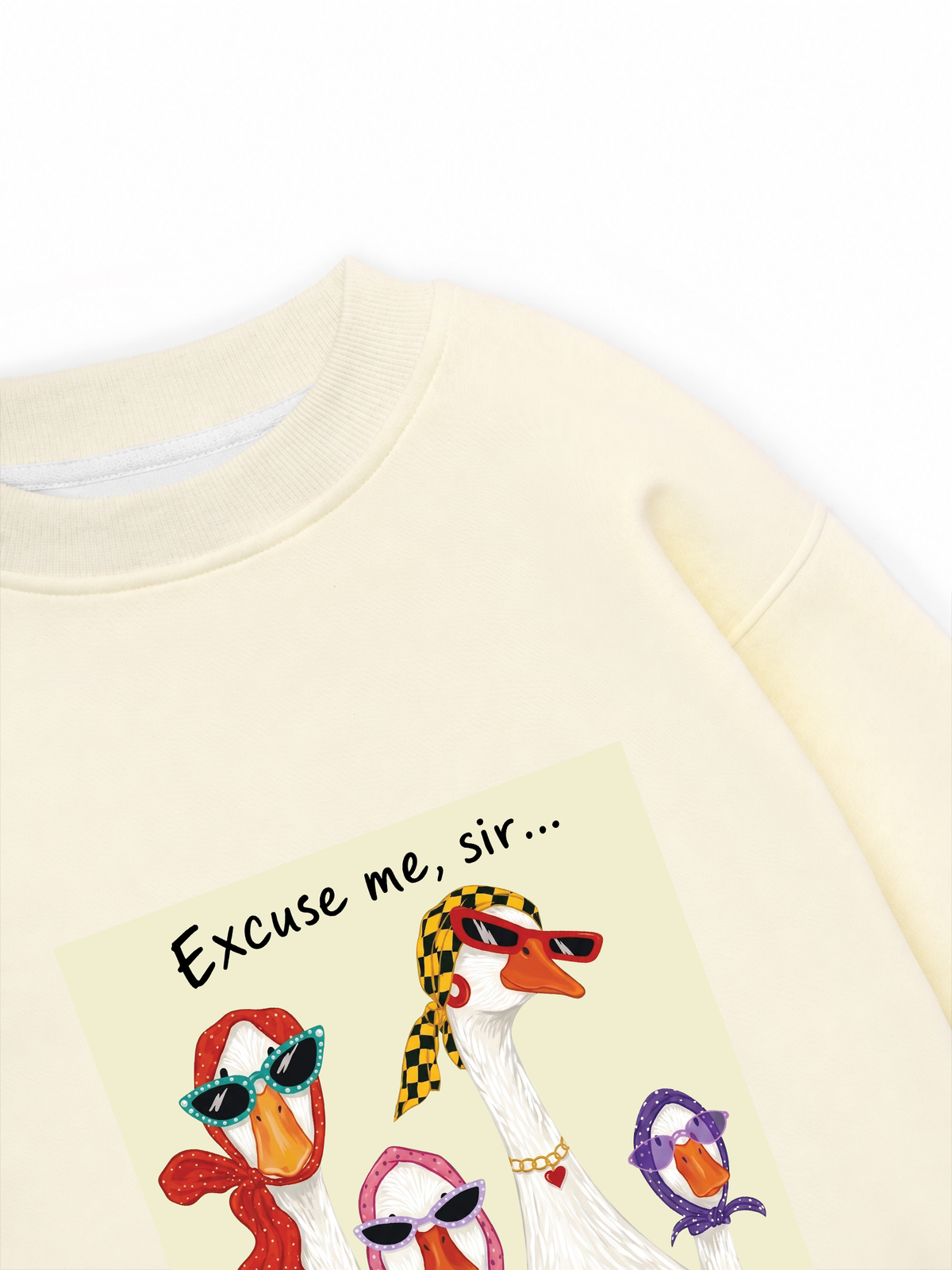 Áo Sweater Nỉ Hai Da Farrm Lady Duck