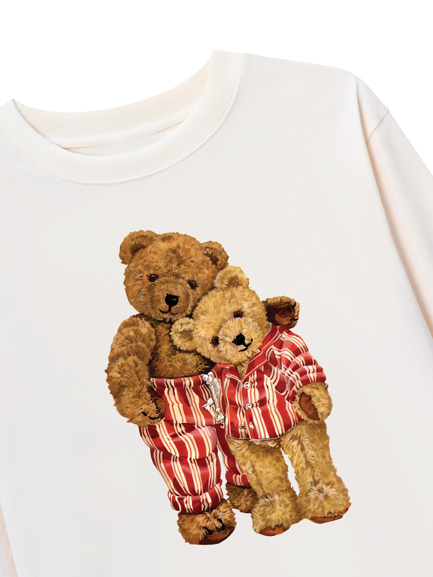 Áo Thun Dài Tay Couple Bear Go To Bed