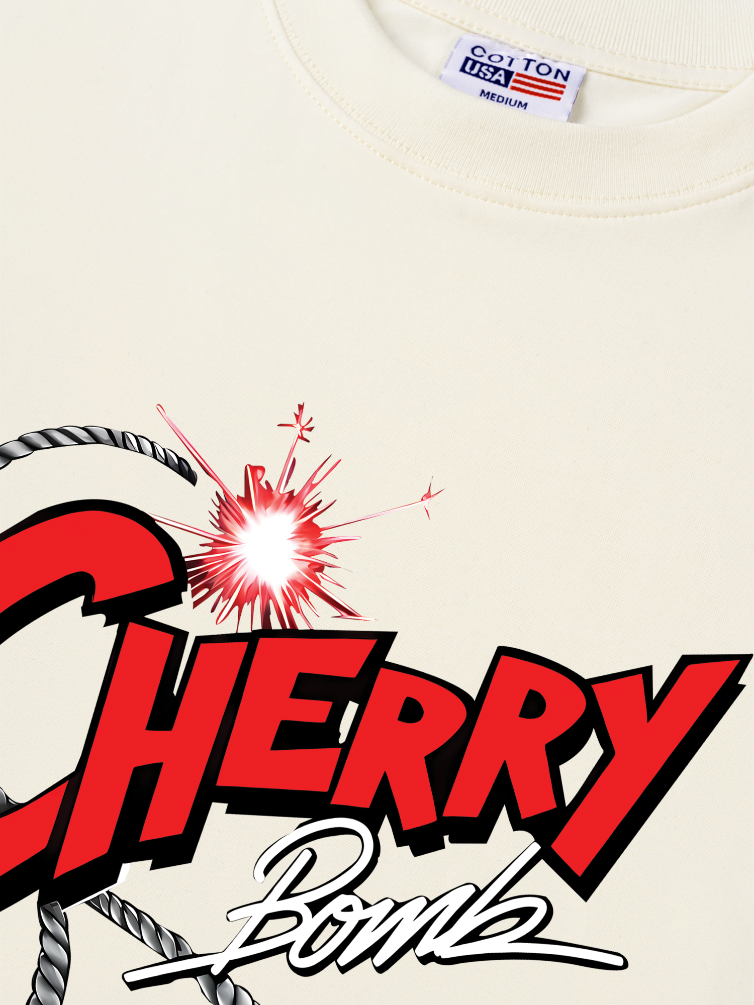 Áo Thun Relaxed Fit Cherry Bombb