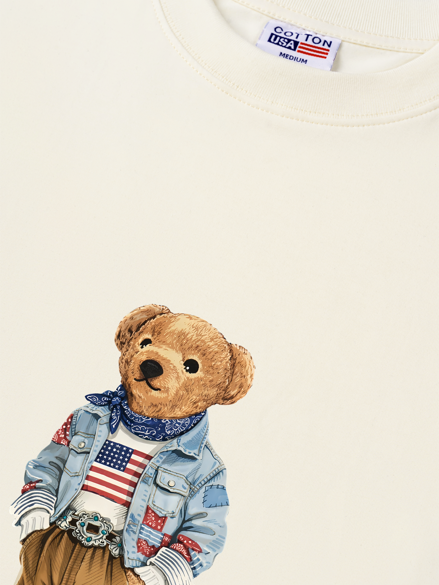 Áo Thun Relaxed Fit  Cowboy Bear