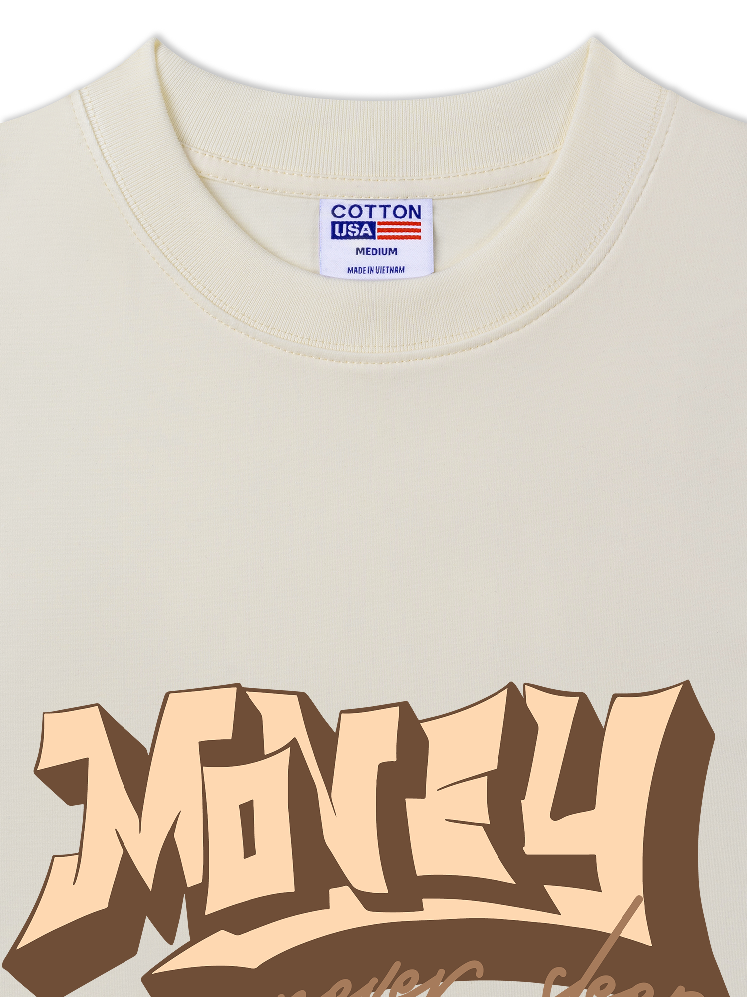 Áo Thun Relaxed Fit Money Never Sleep