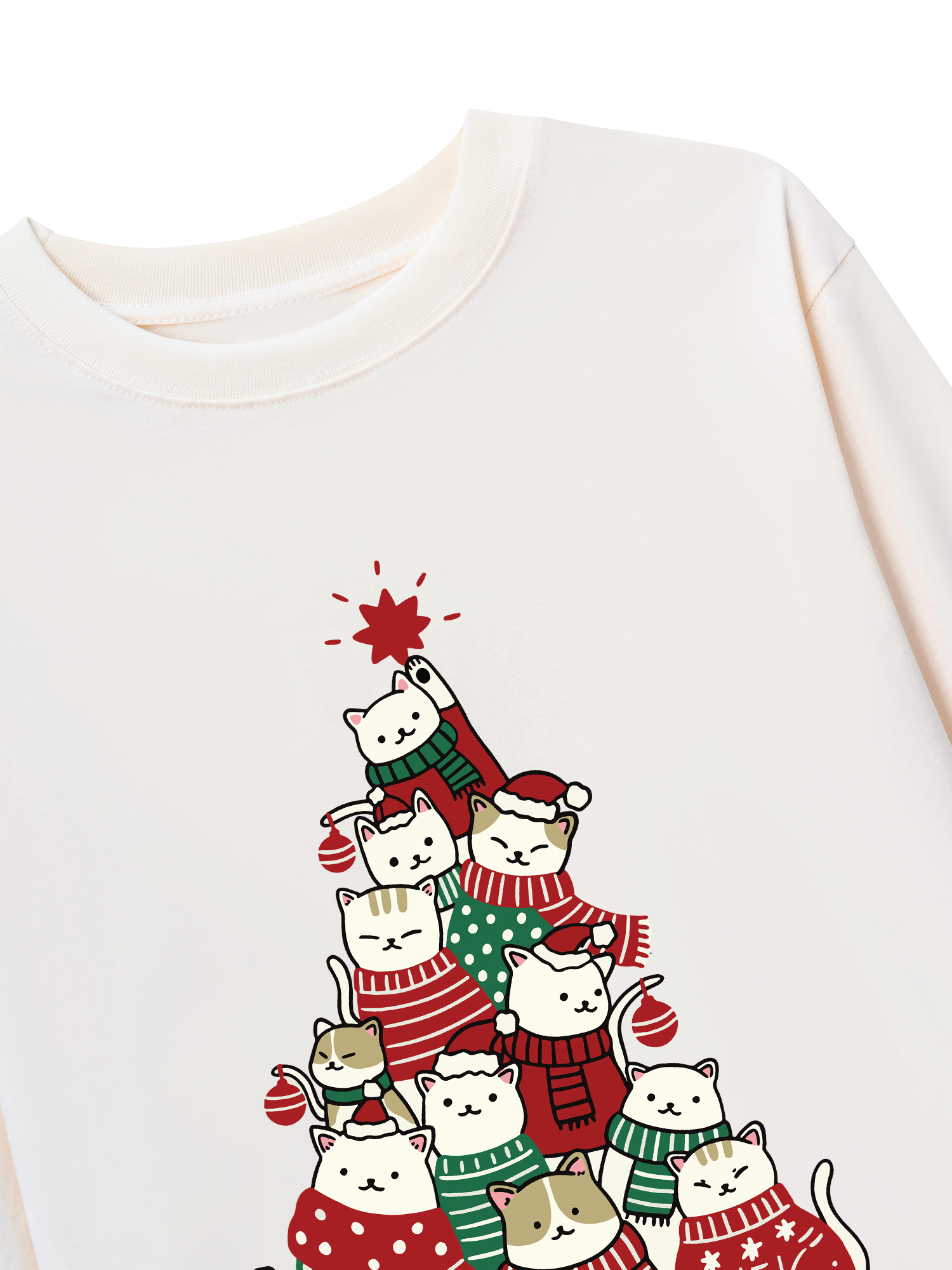 Áo Thun Dài Tay Meowy Christmas Tree