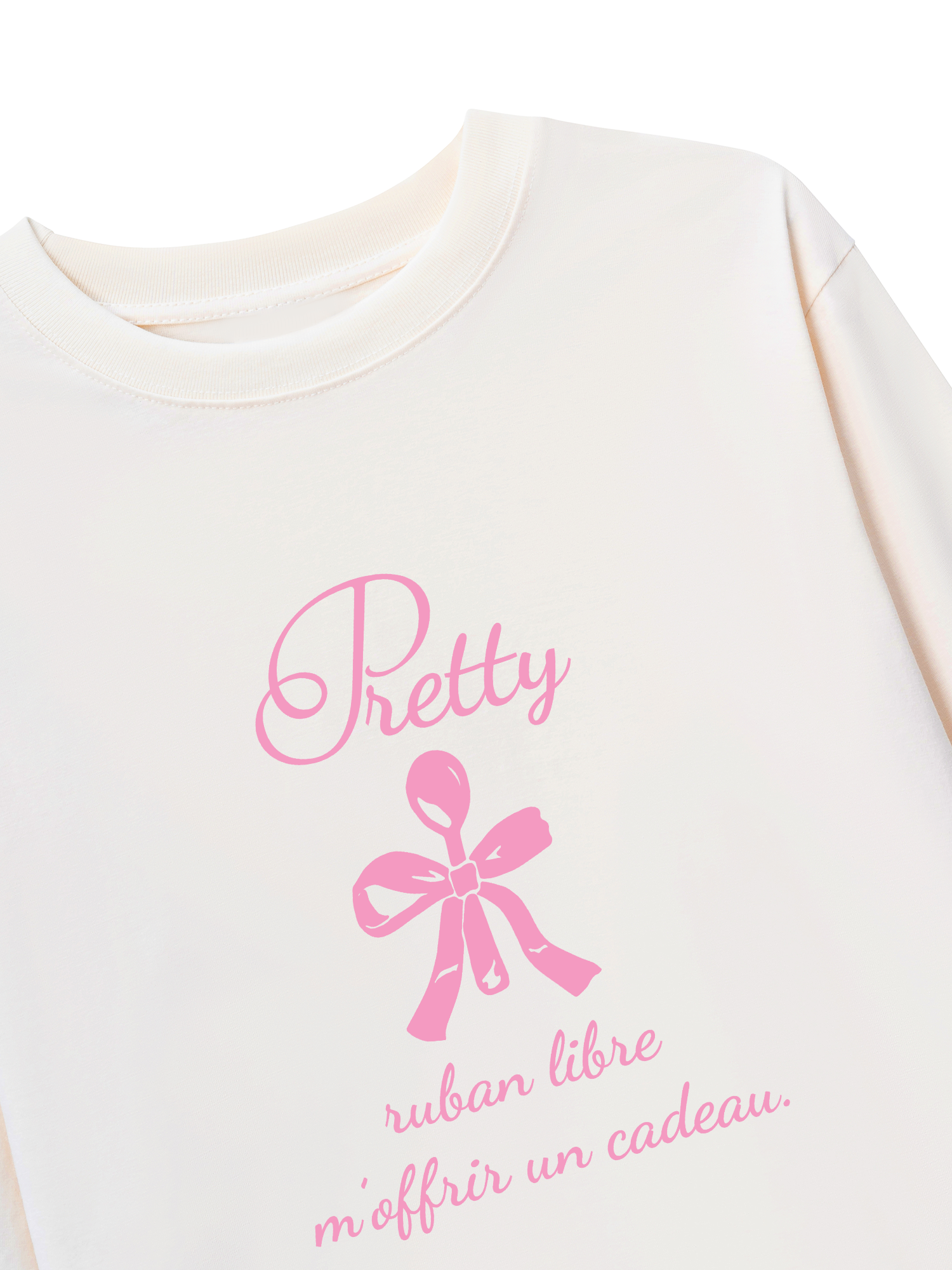 Áo Thun Dài Tay Ribbon Art Work Printing