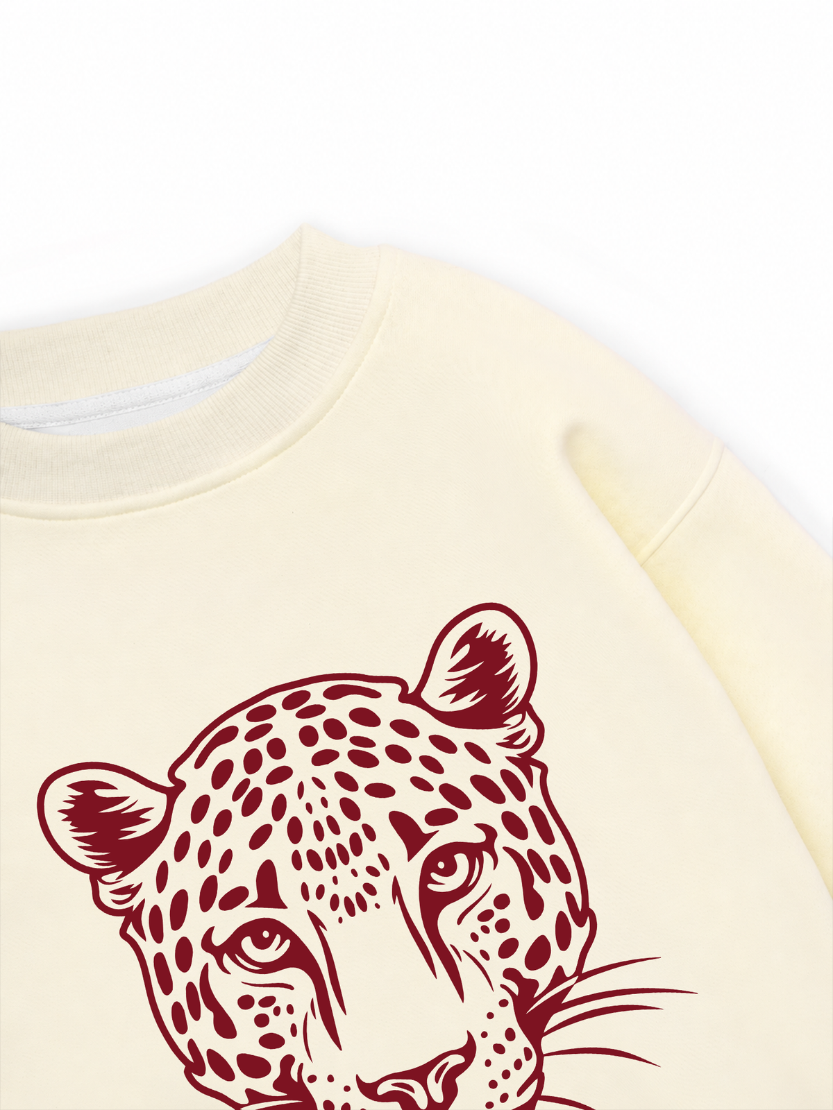 Áo Sweater Nỉ Hai Da Urban Leopard Feline Face