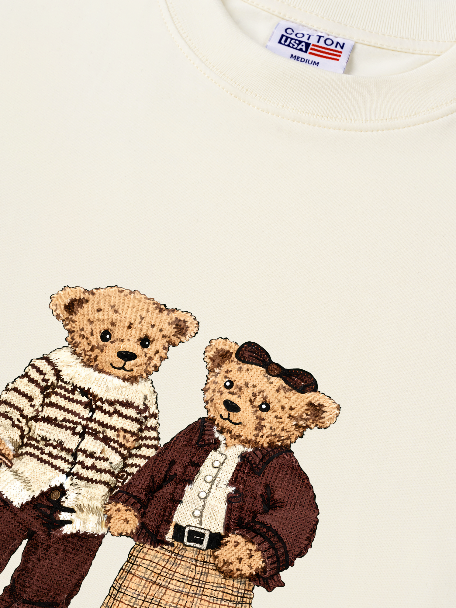 Áo Thun Relaxed Fit Couple Bear