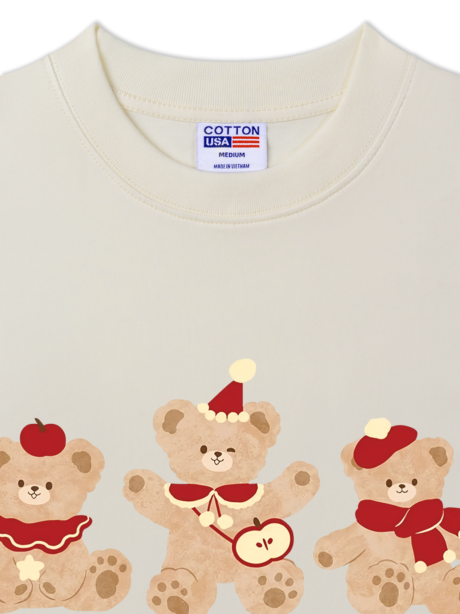 Áo Thun Relaxed Fit Cute Bear