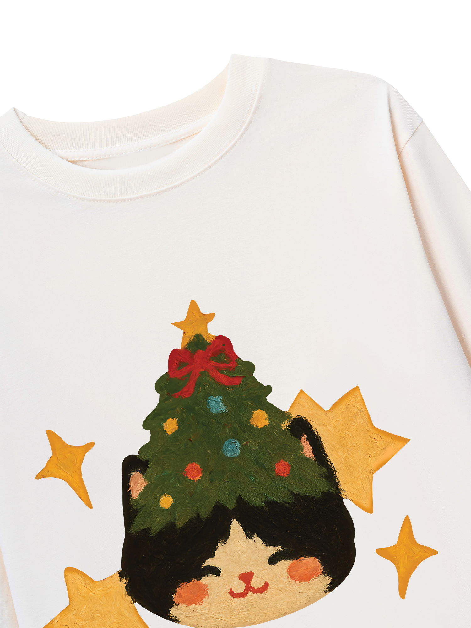 Áo Thun Dài Tay Holiday Cat Girrl