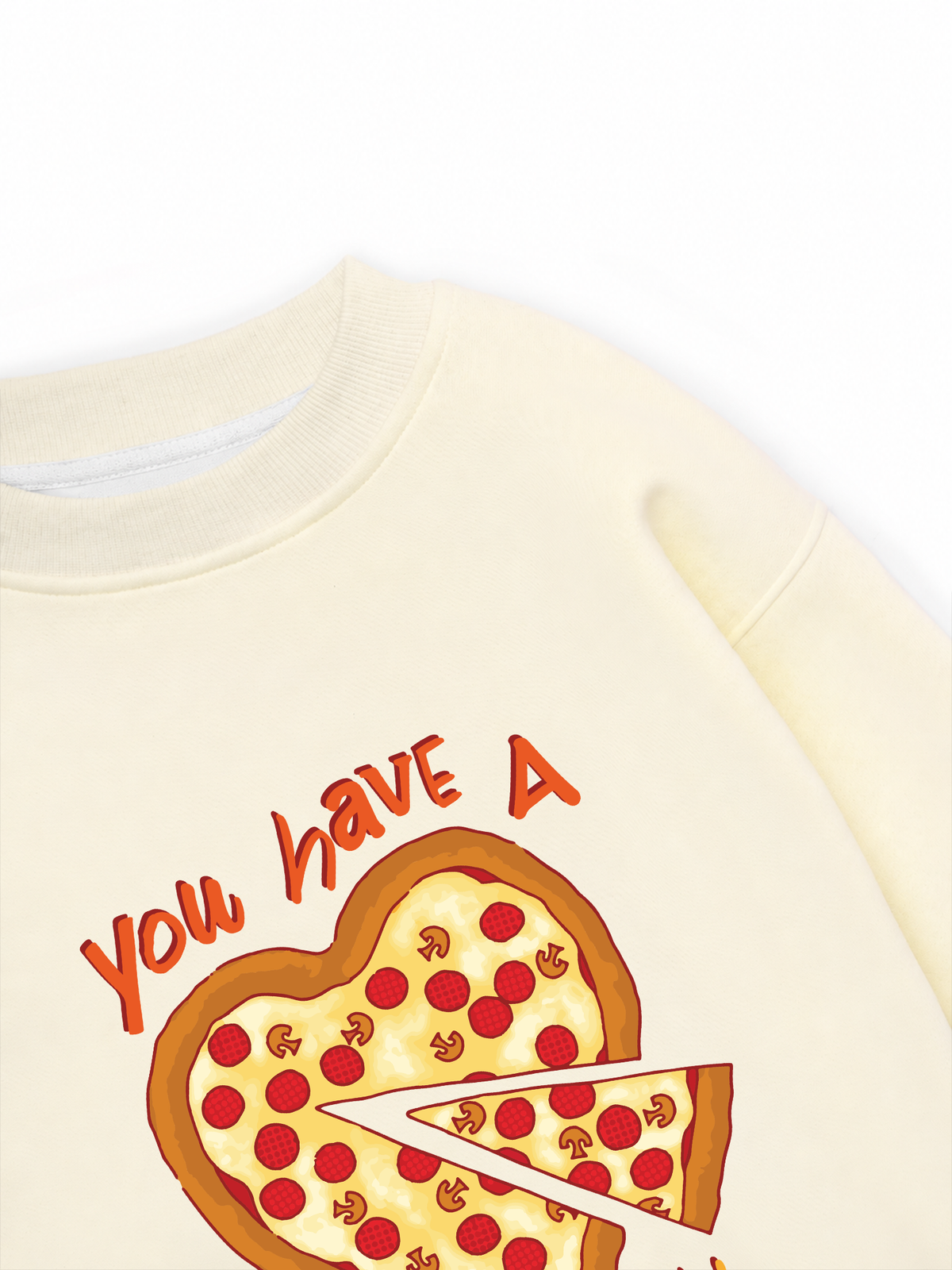 Áo Sweater Nỉ Hai Da Yumy Mood You Have A Pizza