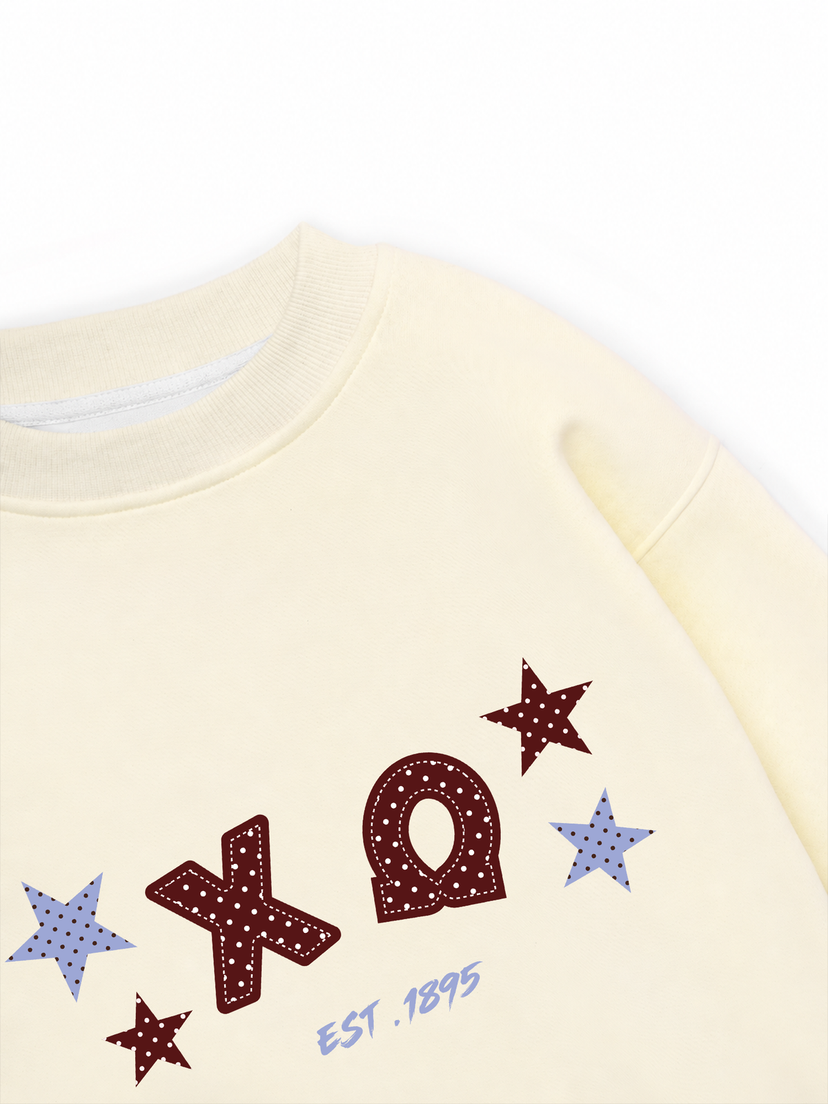 Áo Sweater Nỉ Hai Da Dotty Mood Midnight Polka