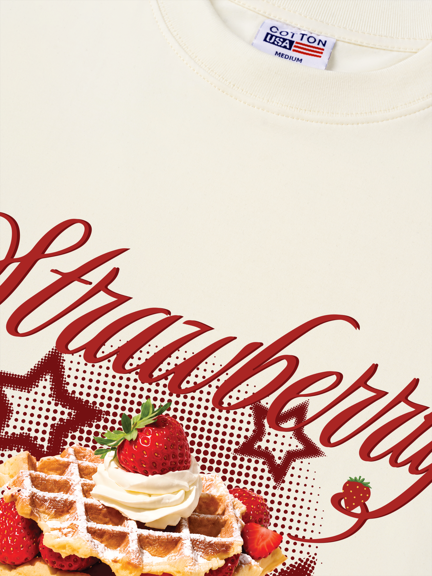 Áo Thun Relaxed Fit Strawberry With Star