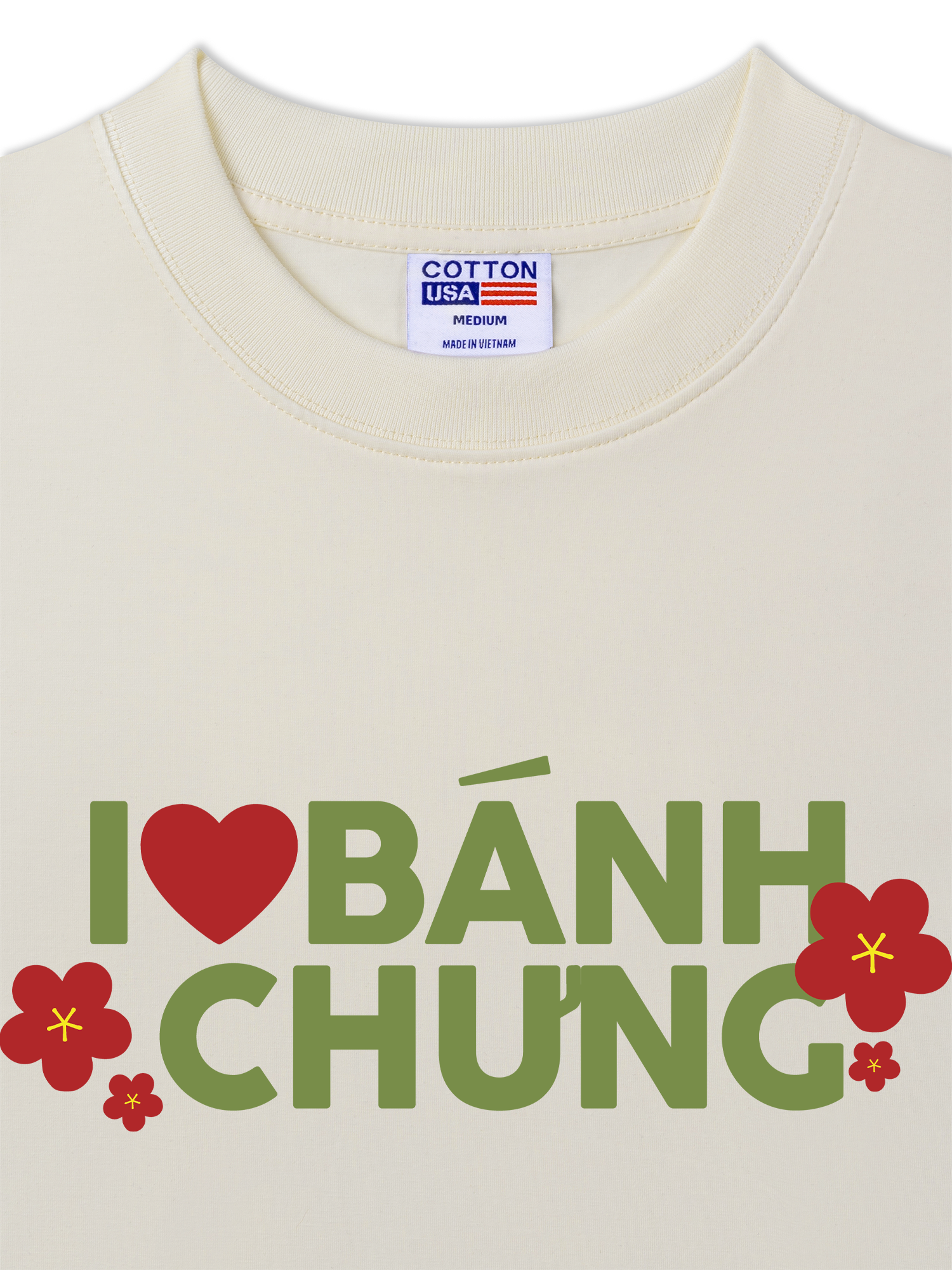Áo Thun Relaxed Fit I Love Bánh Chưng