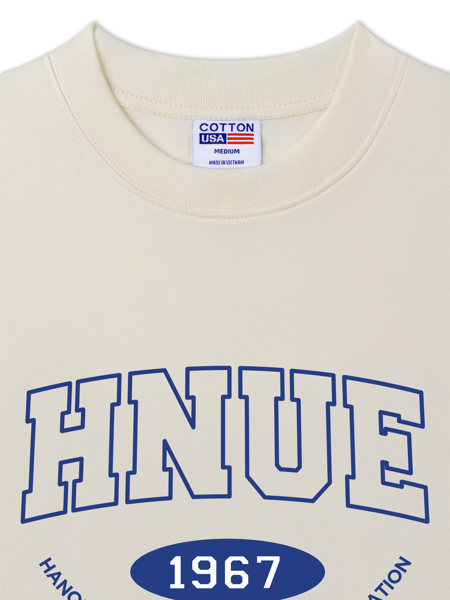 Áo Thun Relaxed Fit HNUE - Hanoi National University of Education