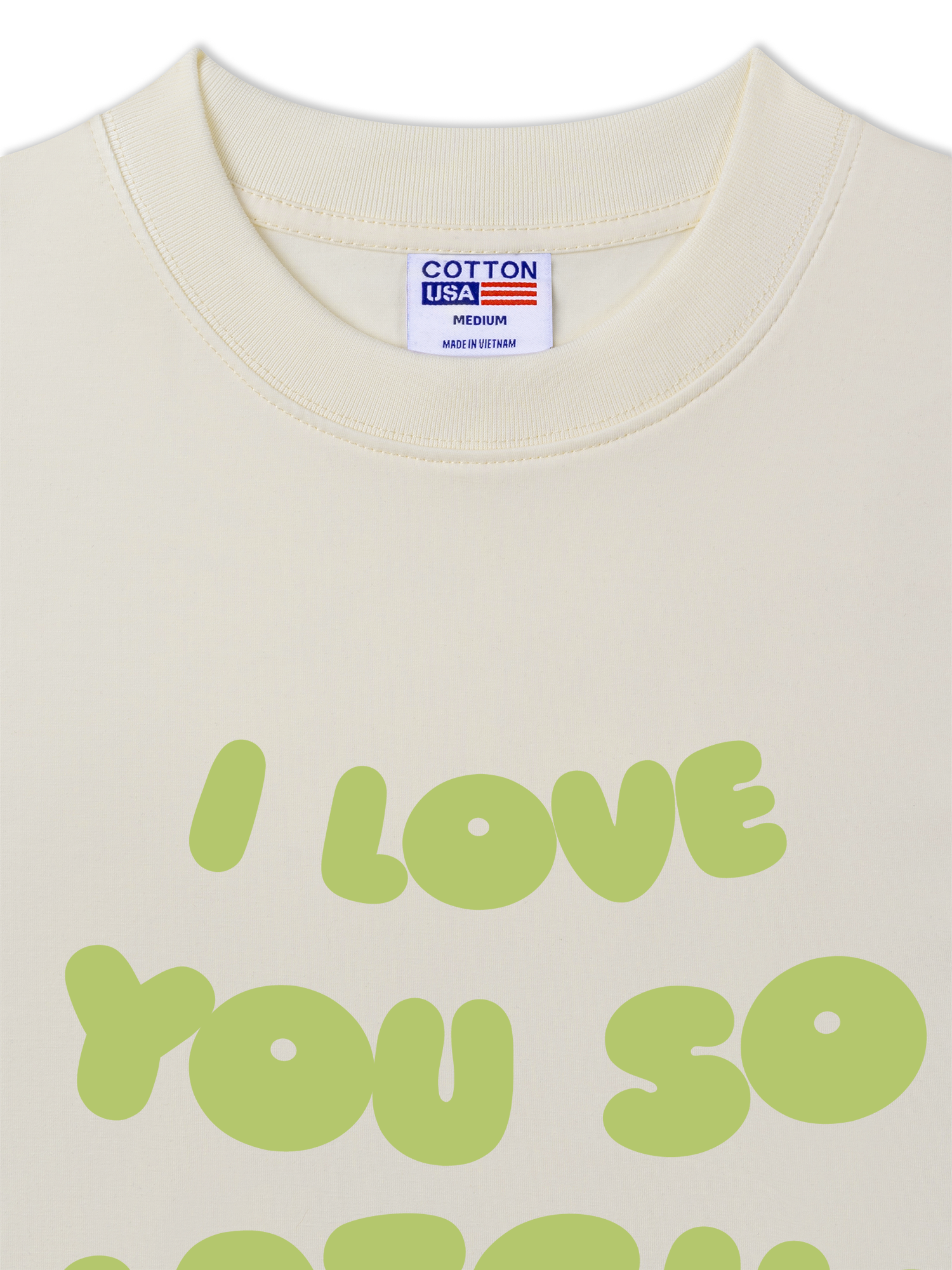 Áo Thun Relaxed Fit Daily Cup I Love You So Matcha