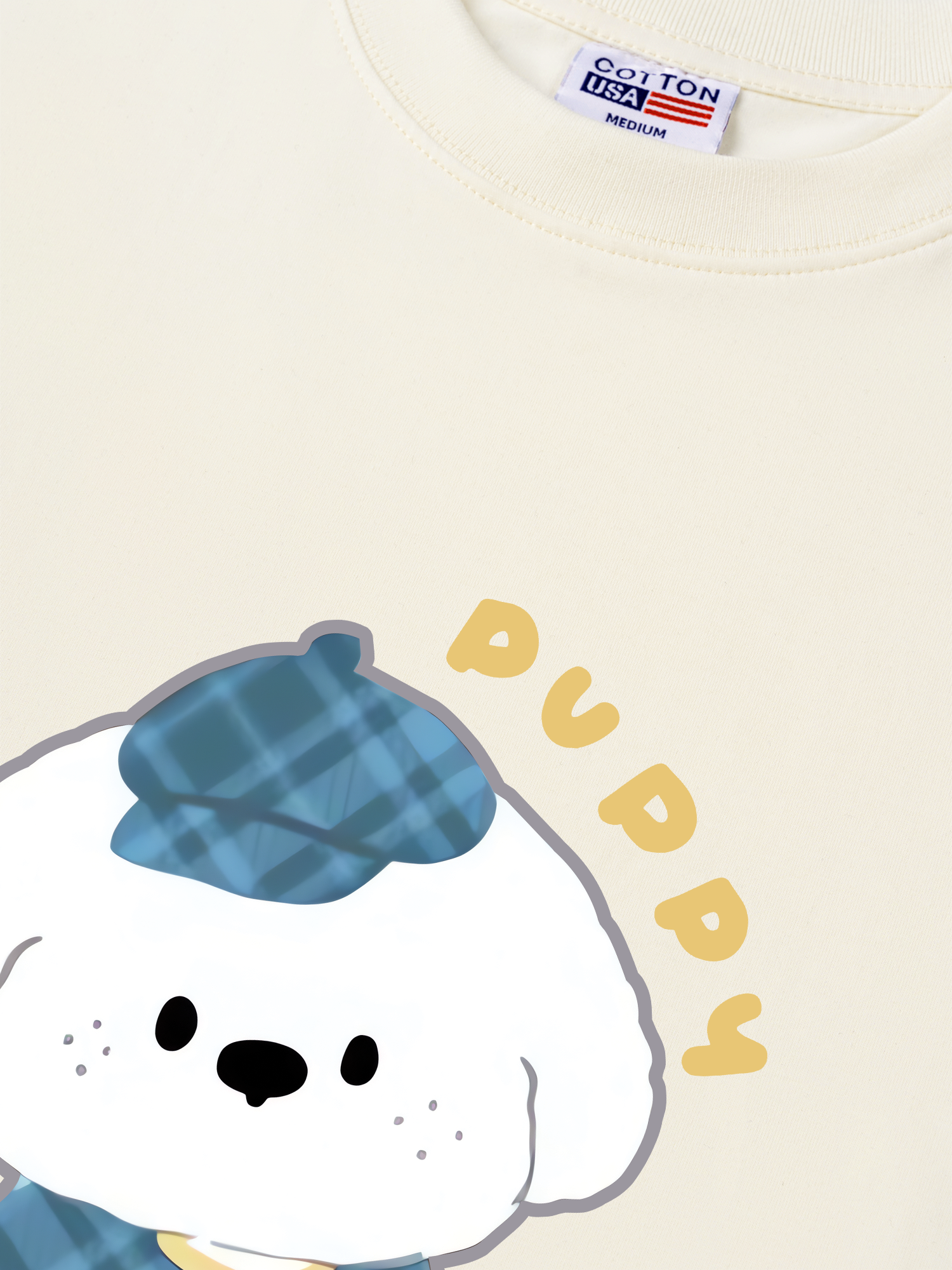 Áo Thun Relaxed Fit Soft Paw Blue Puppy