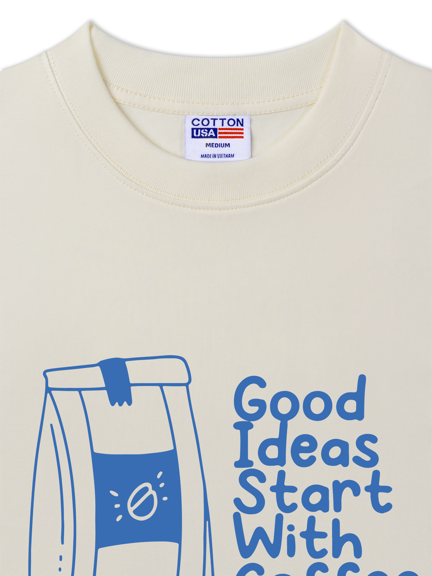 Áo Thun Relaxed Fit Daily Cup Good Ideas Starts With Coffee