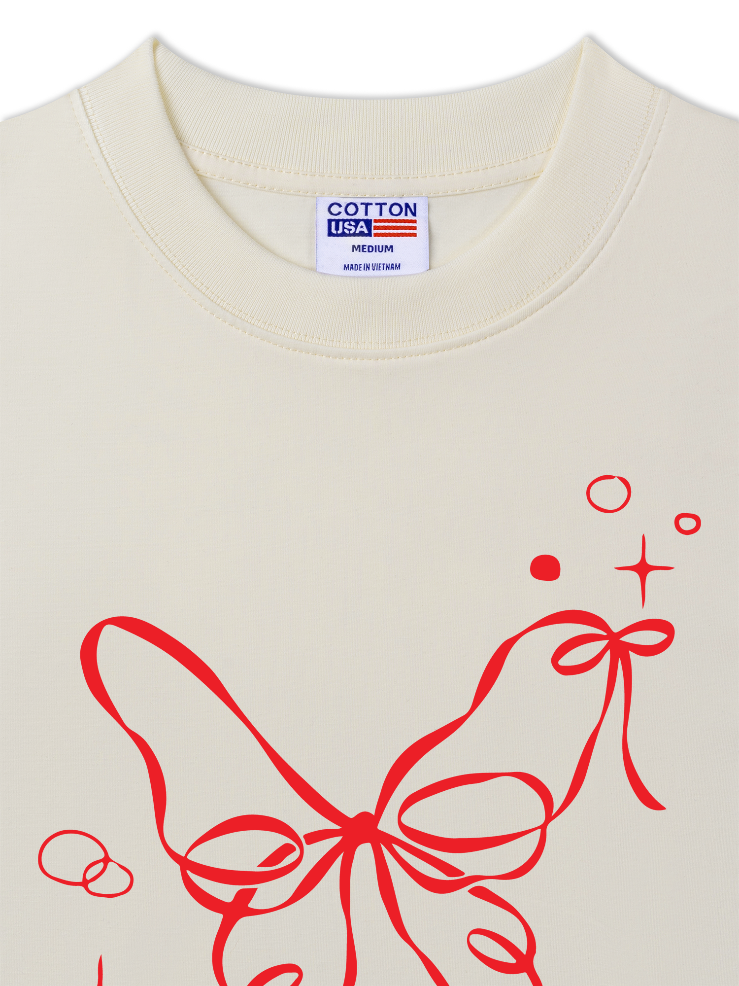 Áo Thun Relaxed Fit Butterfly Ribbon