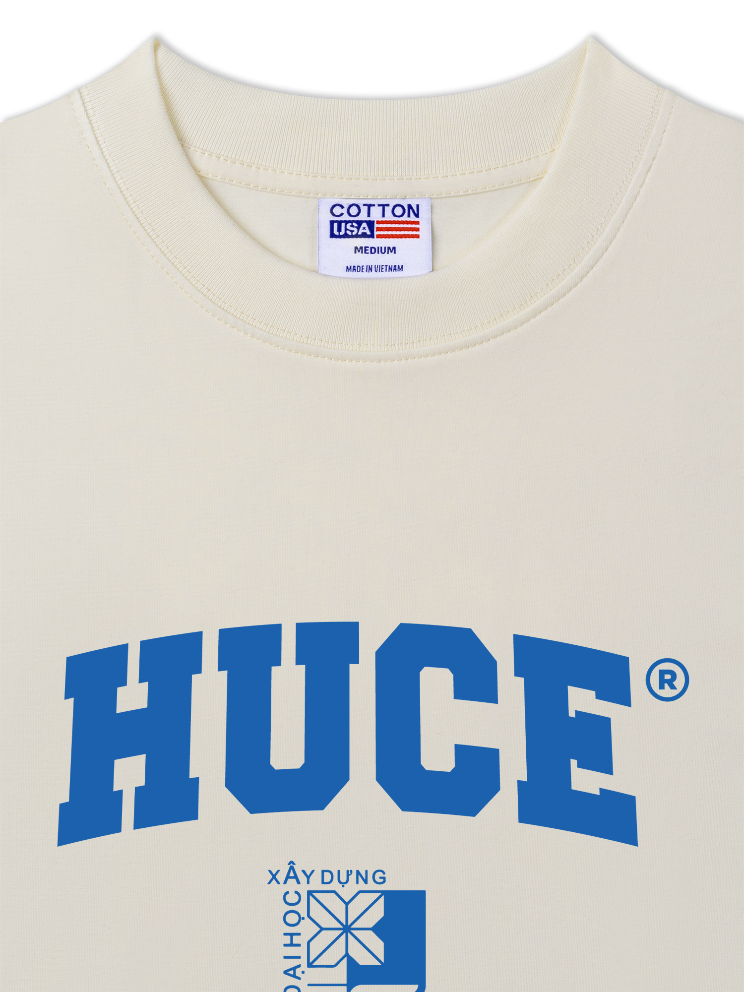 Áo Thun Relaxed Fit HUCE - Hanoi University of Civil Engineering