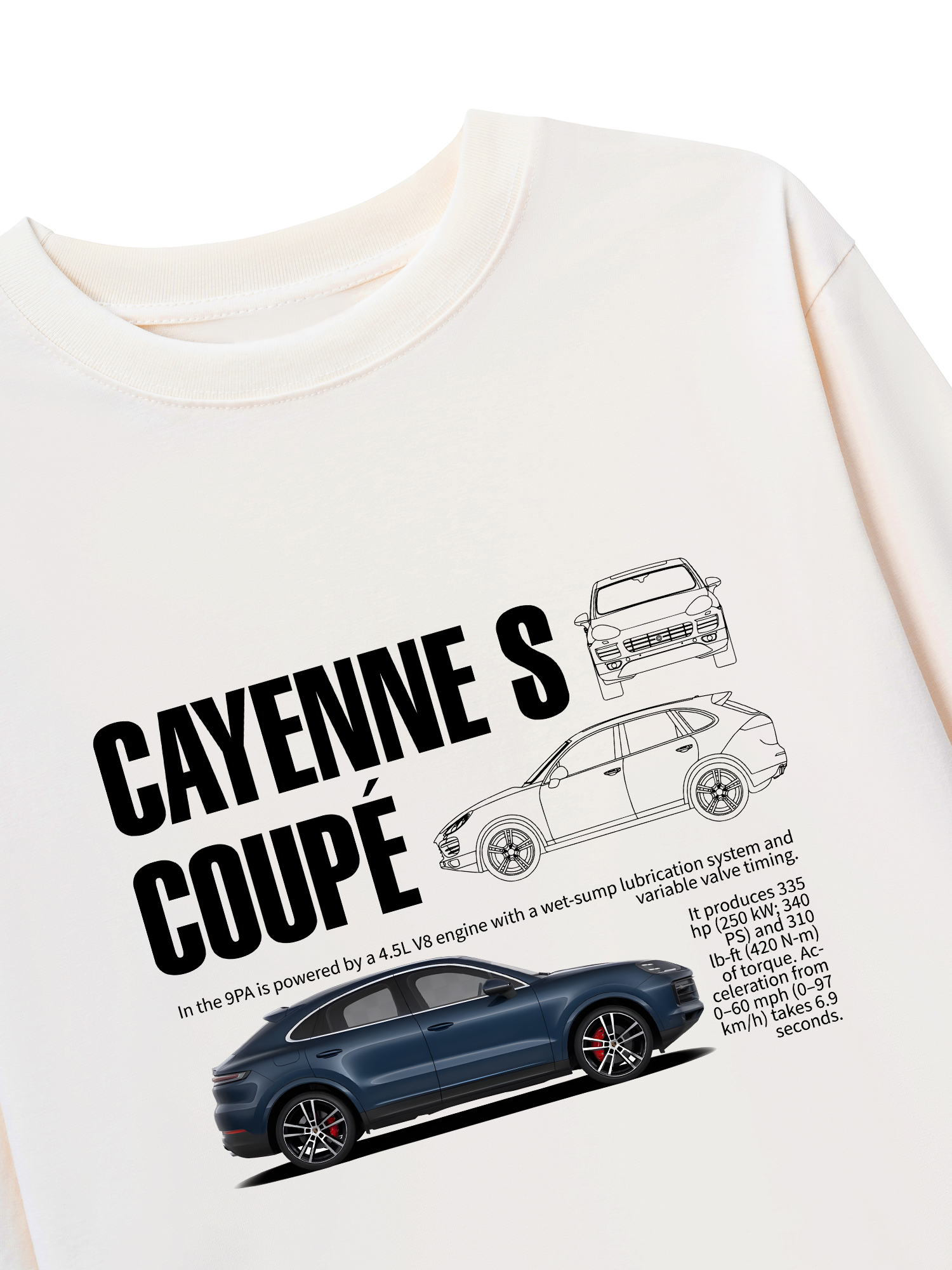 Áo Thun Dài Tay Porsche Cayenne S Coupe Classic