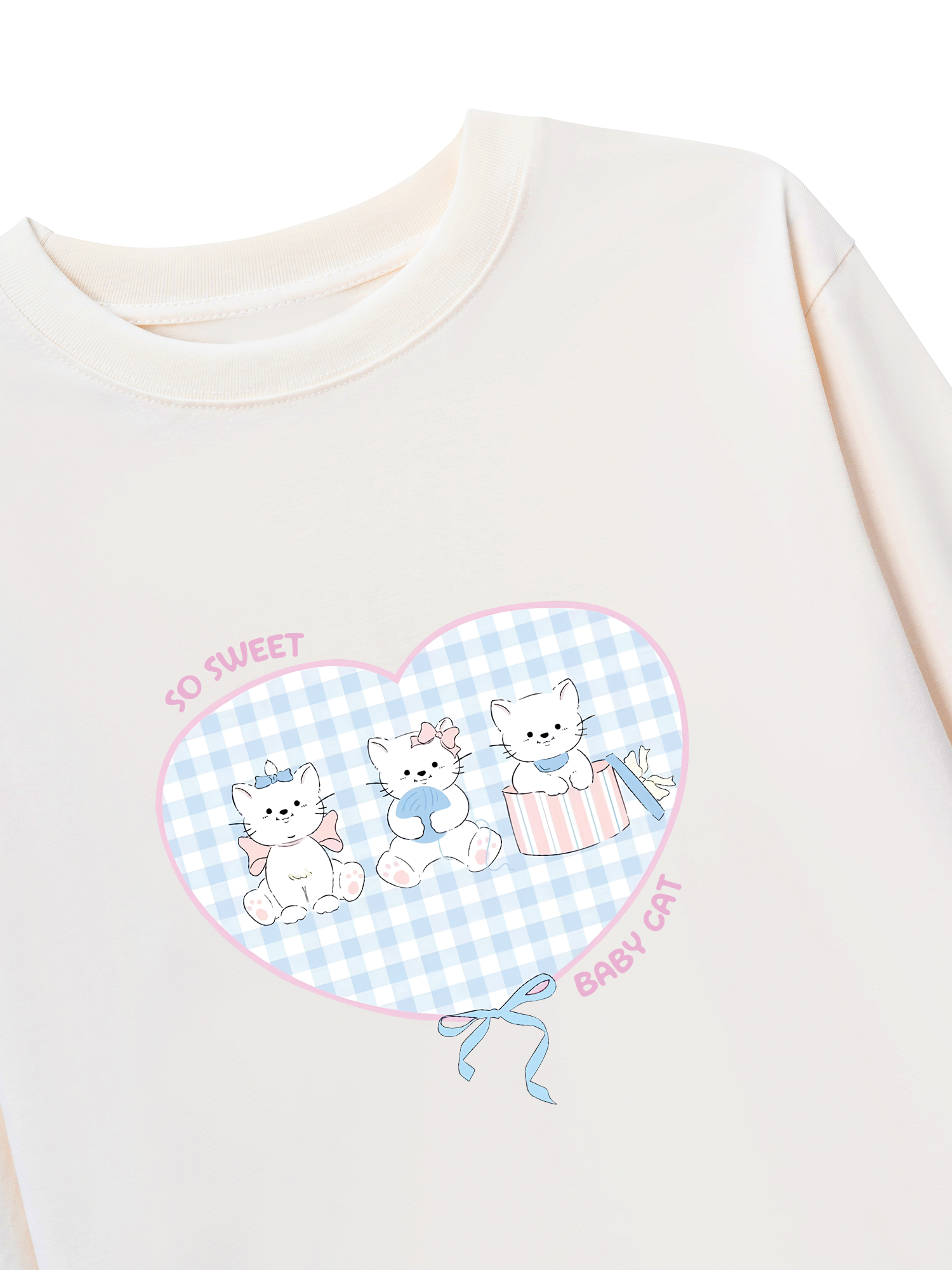 Áo Thun Dài Tay So Sweet Baby Cat