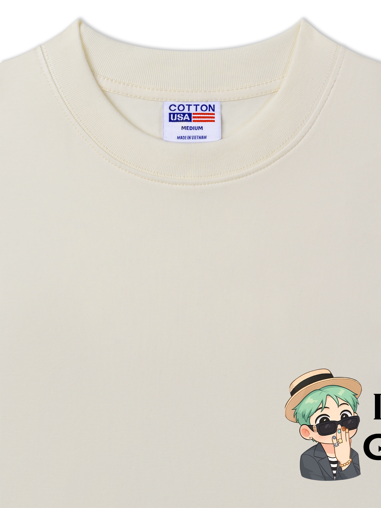 Áo Thun Relaxed Fit Idol G Dragon Chibi I Love GD