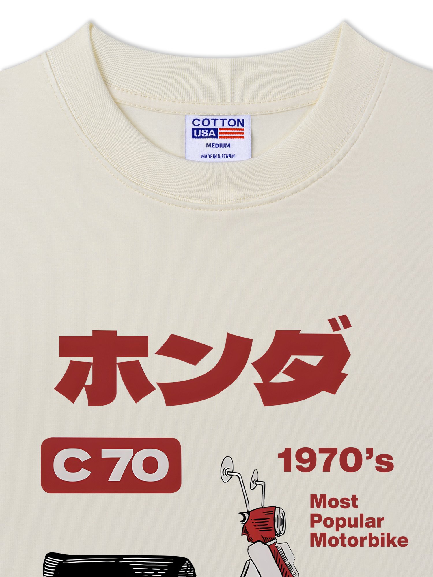 Áo Thun Relaxed Fit Motorbike C 70 1970's