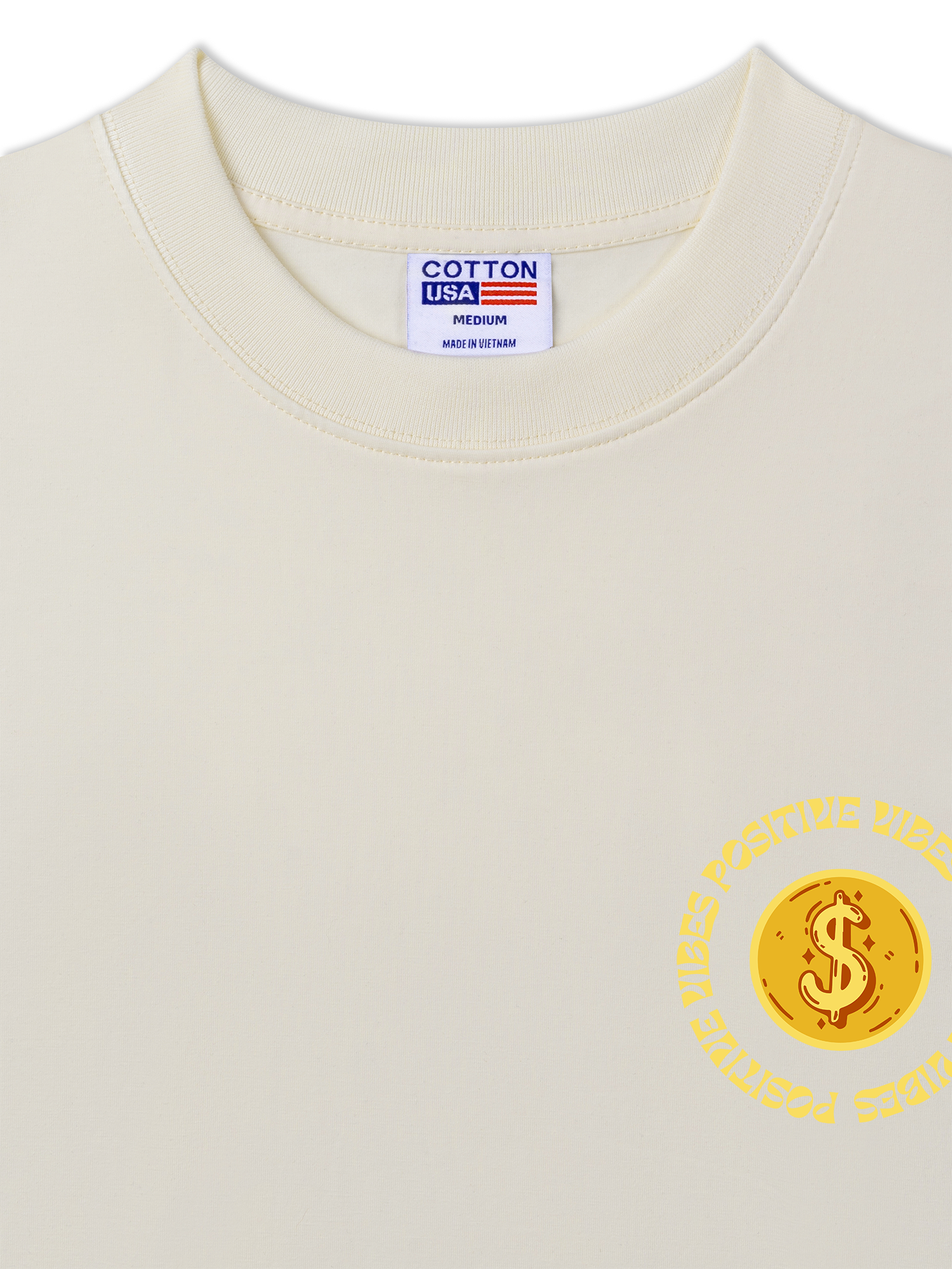 Áo Thun Relaxed Fit Money Positive Vibe