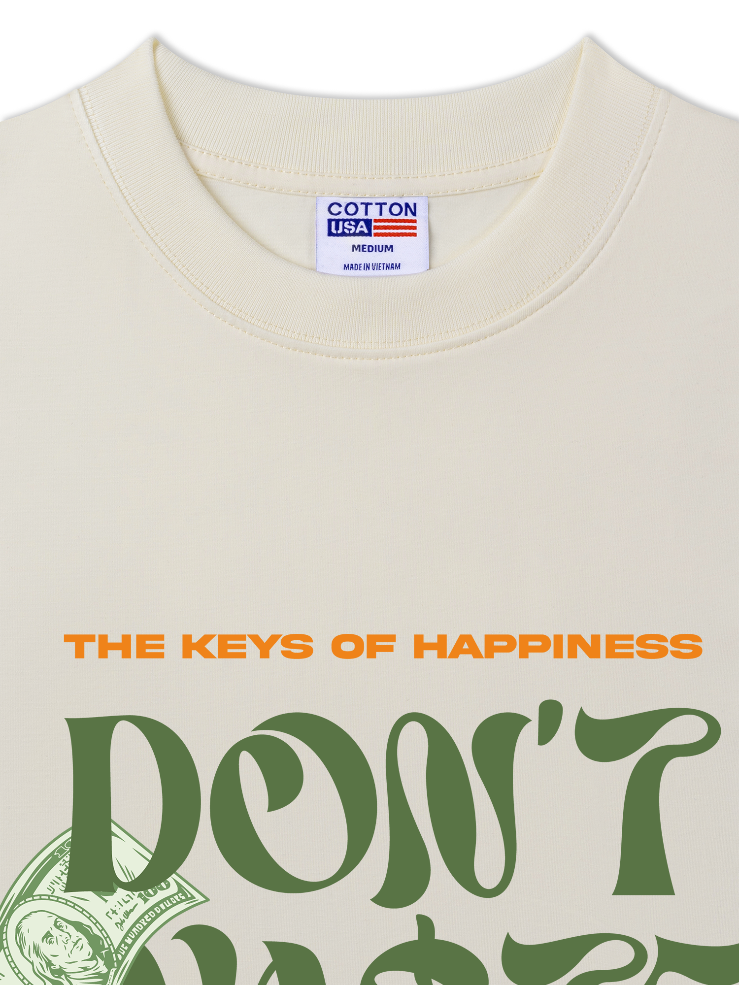 Áo Thun Relaxed Fit Money The Keys Of Happiness