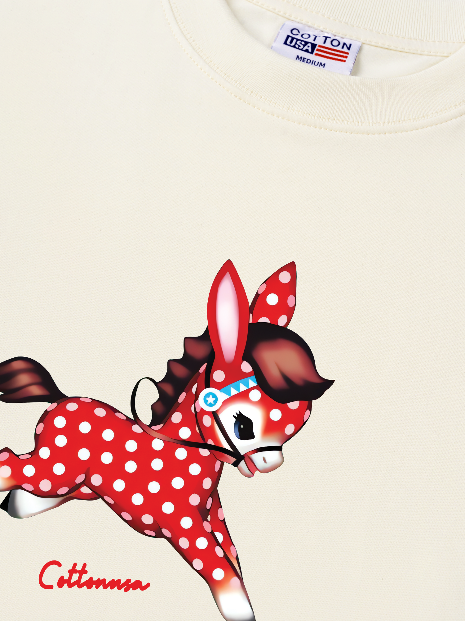 Áo Thun Relaxed Fit Dots Horse