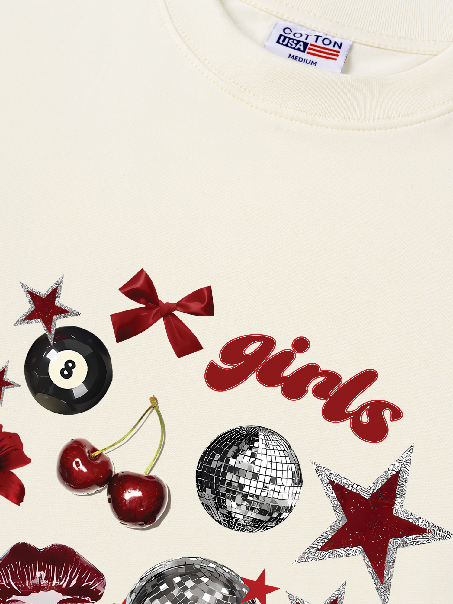 Áo Thun Relaxed Fit Cherry Girls