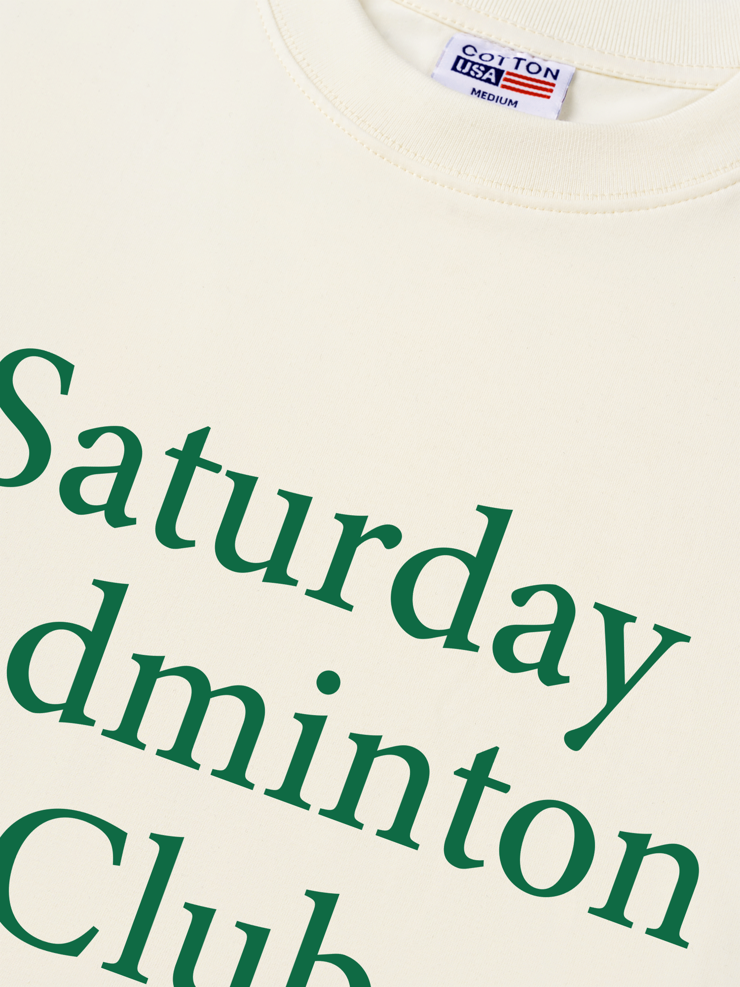 Áo Thun Relaxed Fit Saturday Badminton Club
