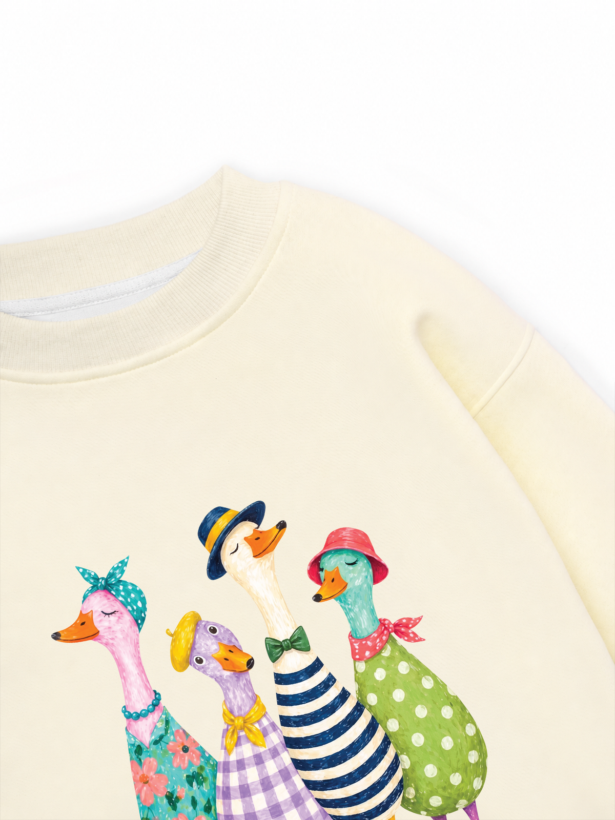 Áo Sweater Nỉ Hai Da Farm Duck Group