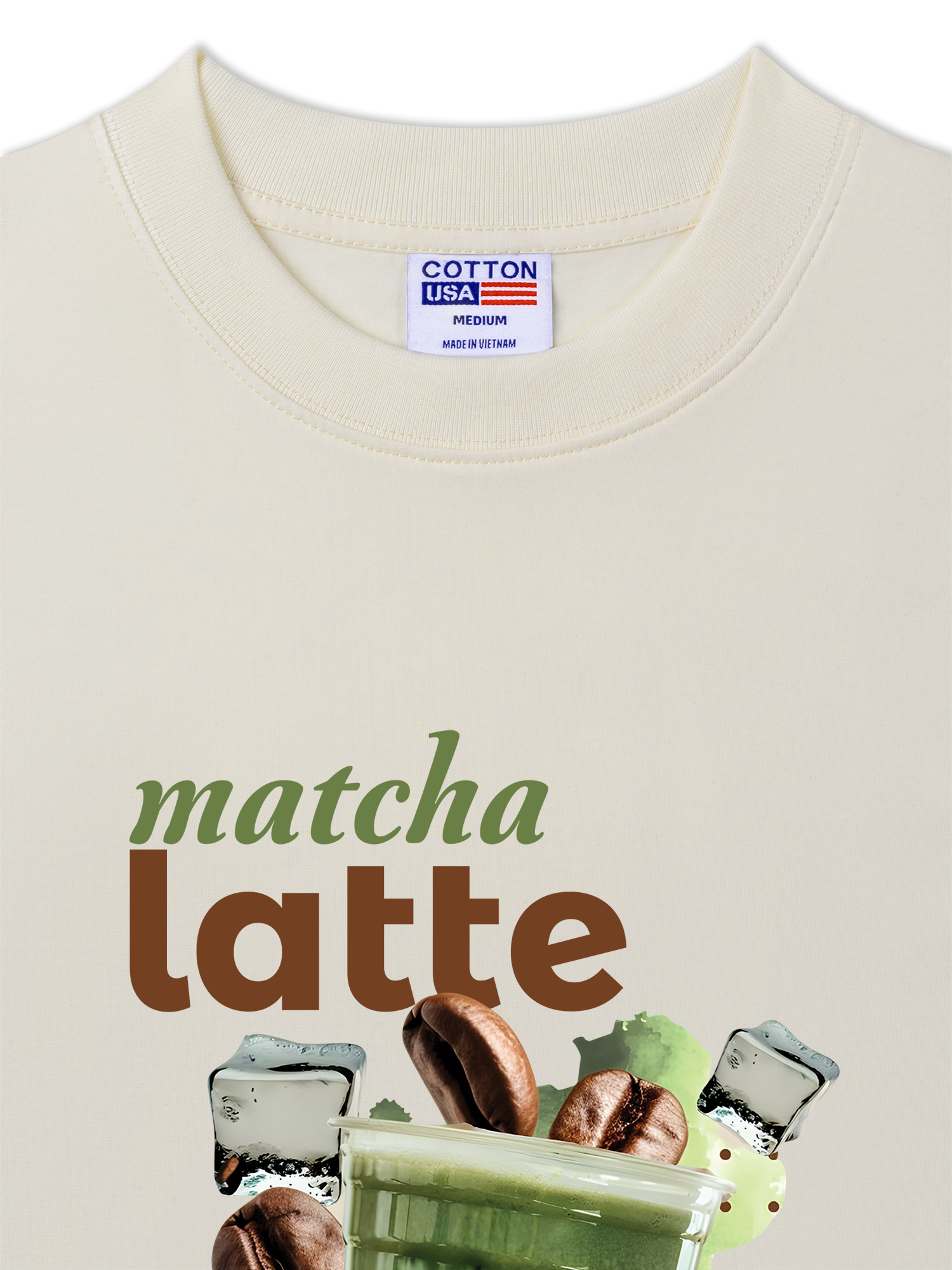 Áo Thun Relaxed Fit Daily Cup Matcha Latte