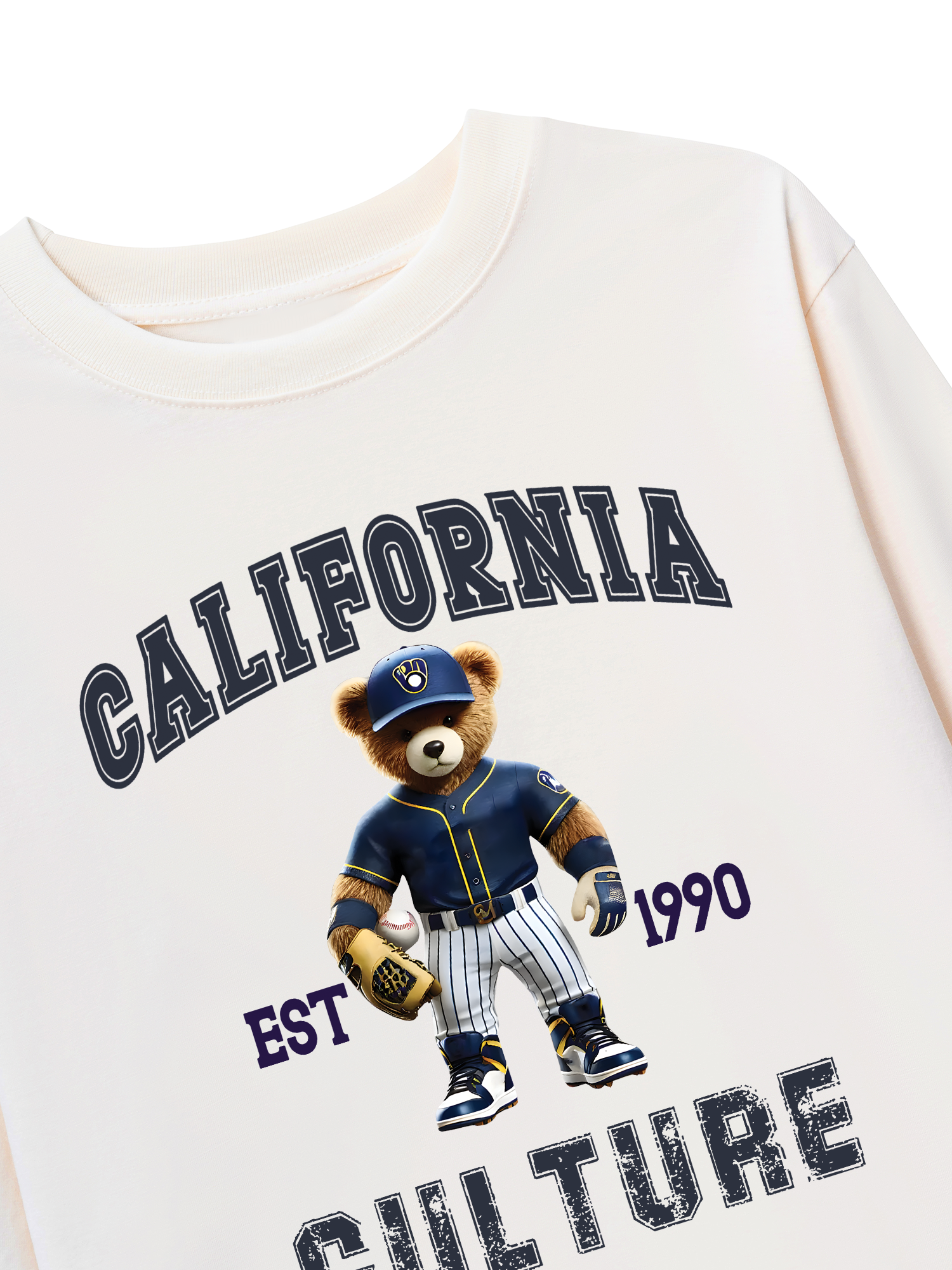 Áo Thun Dài Tay Baseball California Culture