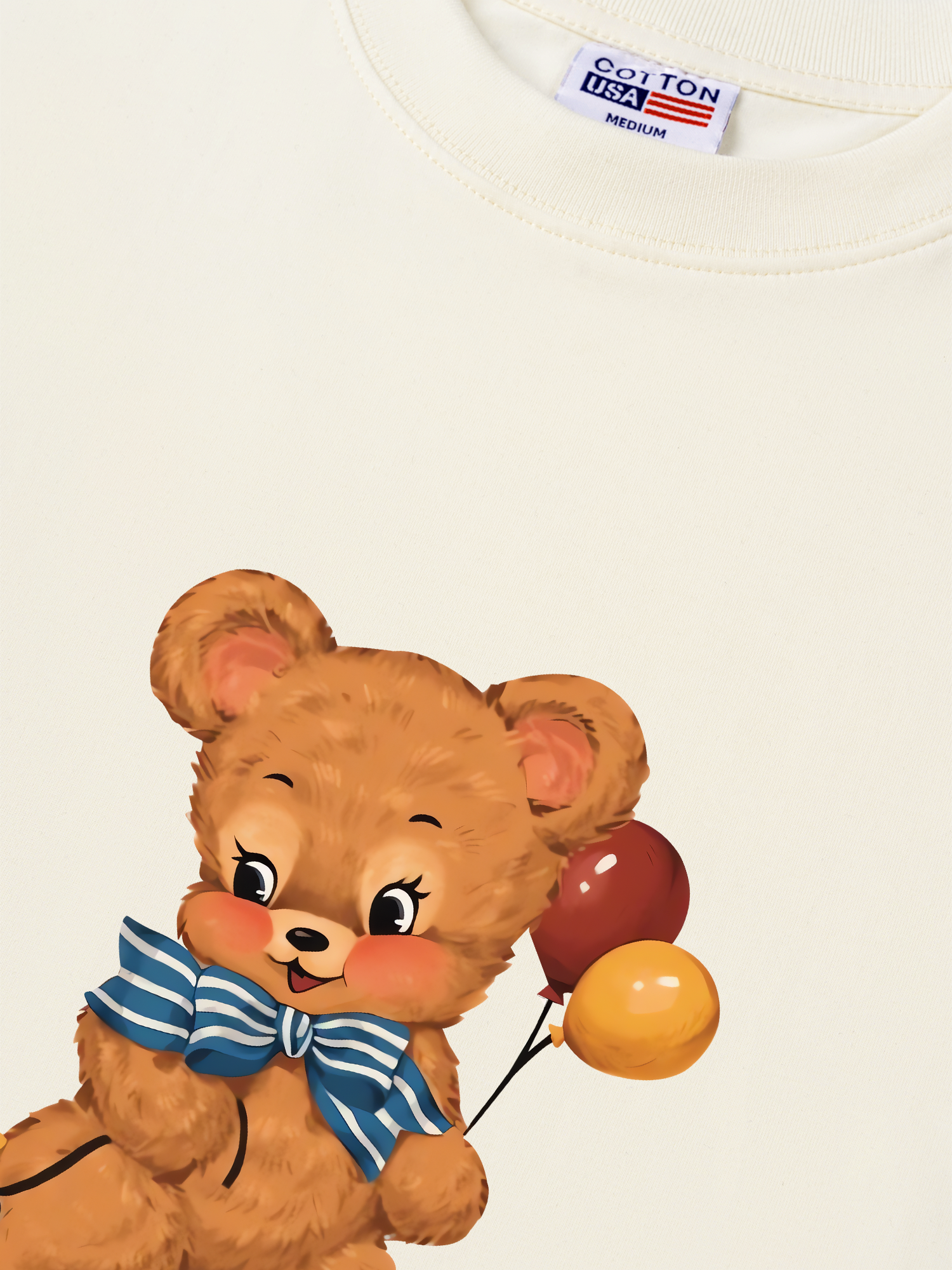 Áo Thun Relaxed Fit Soft Paw CUte Teddy