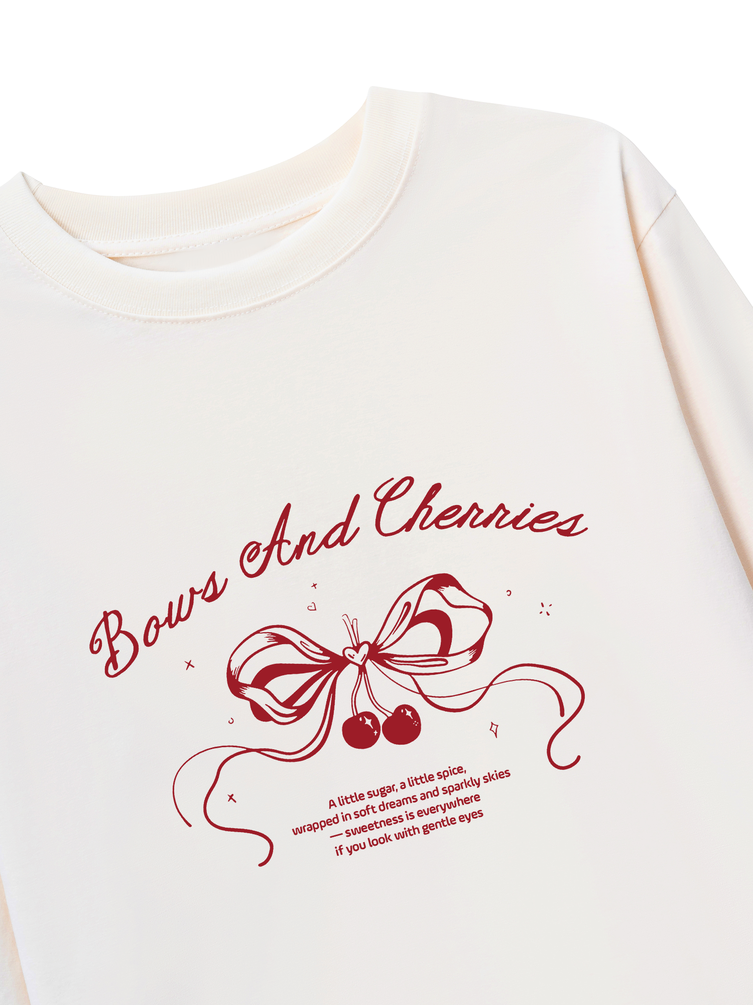 Áo Thun Dài Tay Bows And Cherries