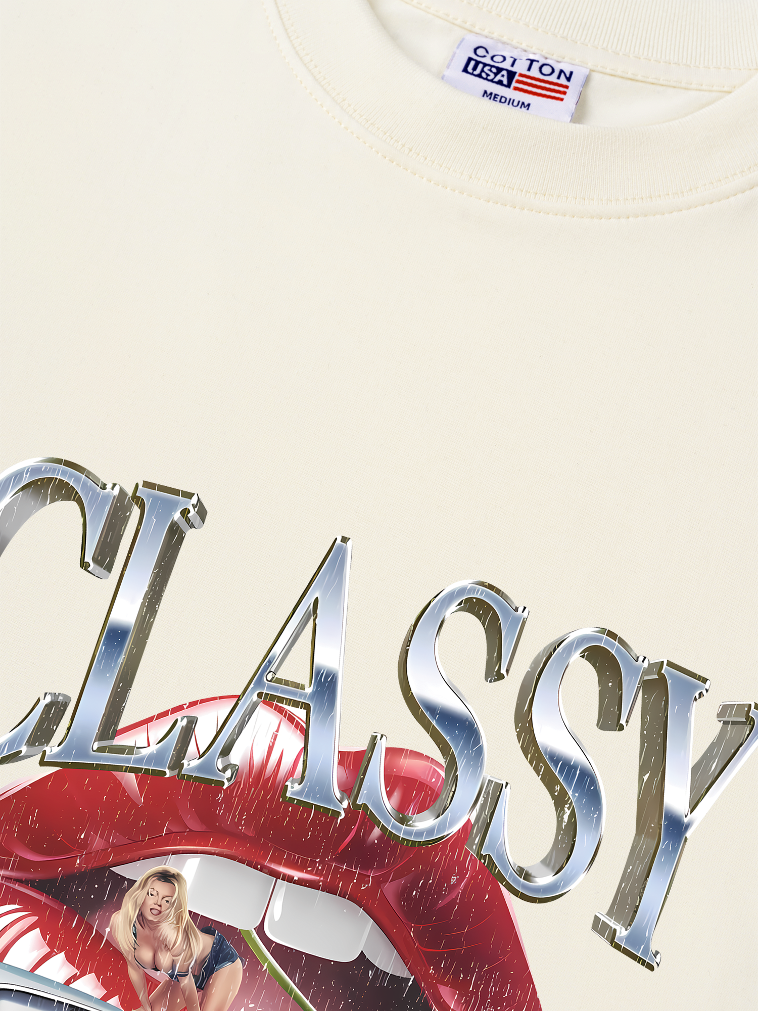 Áo Thun Relaxed Fit Cherry Vintage Classy