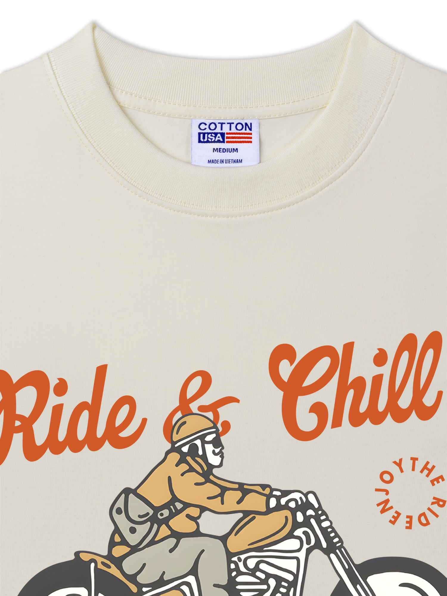 Áo Thun Relaxed Fit Motorbike Ride & Chill