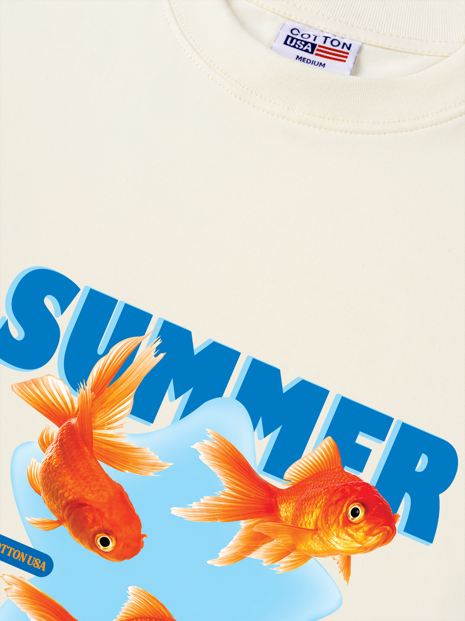 Áo Thun Relaxed Fit Tshirt Tshirt Tropical Summer Goldfish